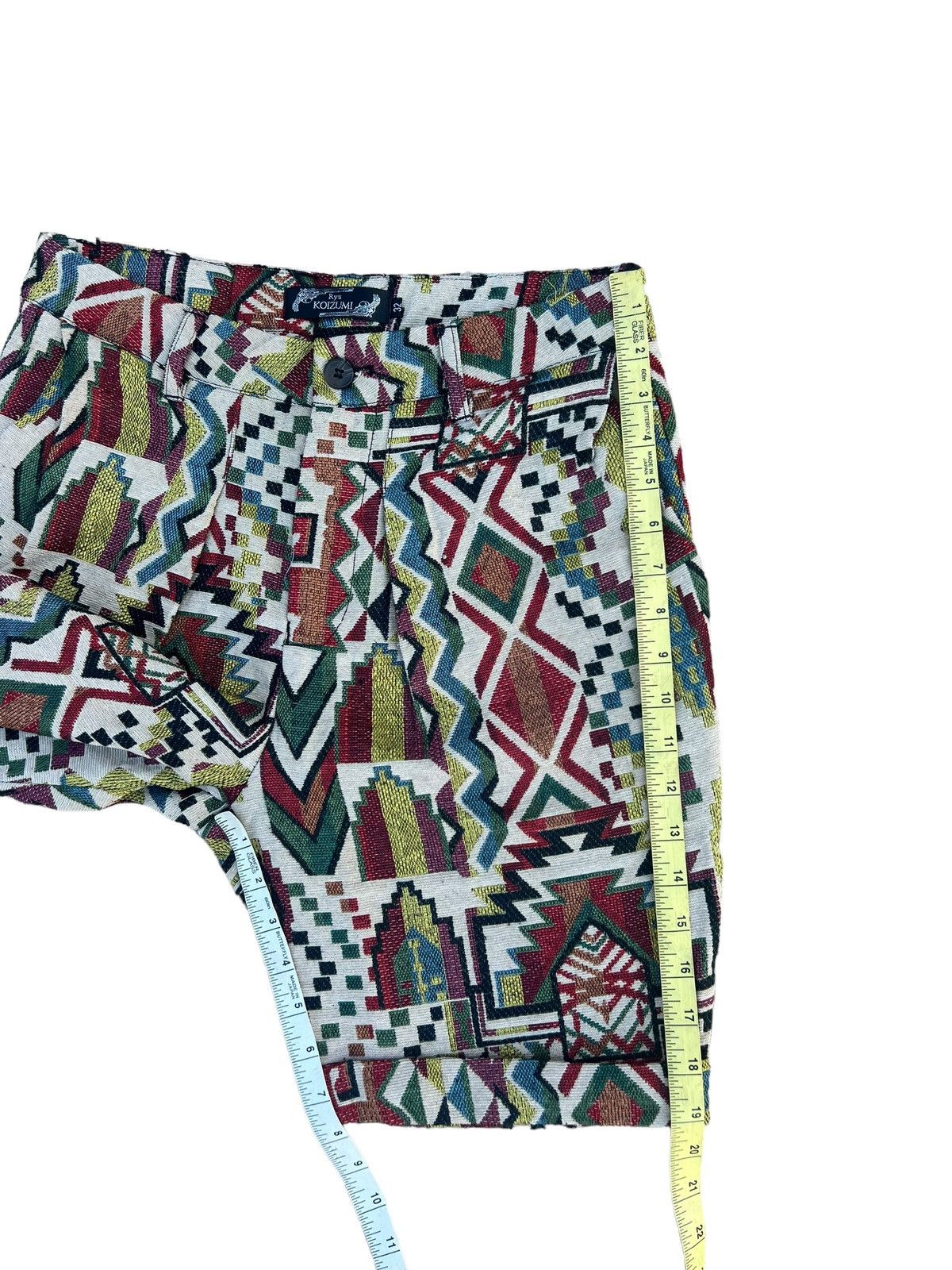 Vintage Ryu Koizumi Japan Jacquard Short Pant Size US 30 / EU 46 - 5 Thumbnail