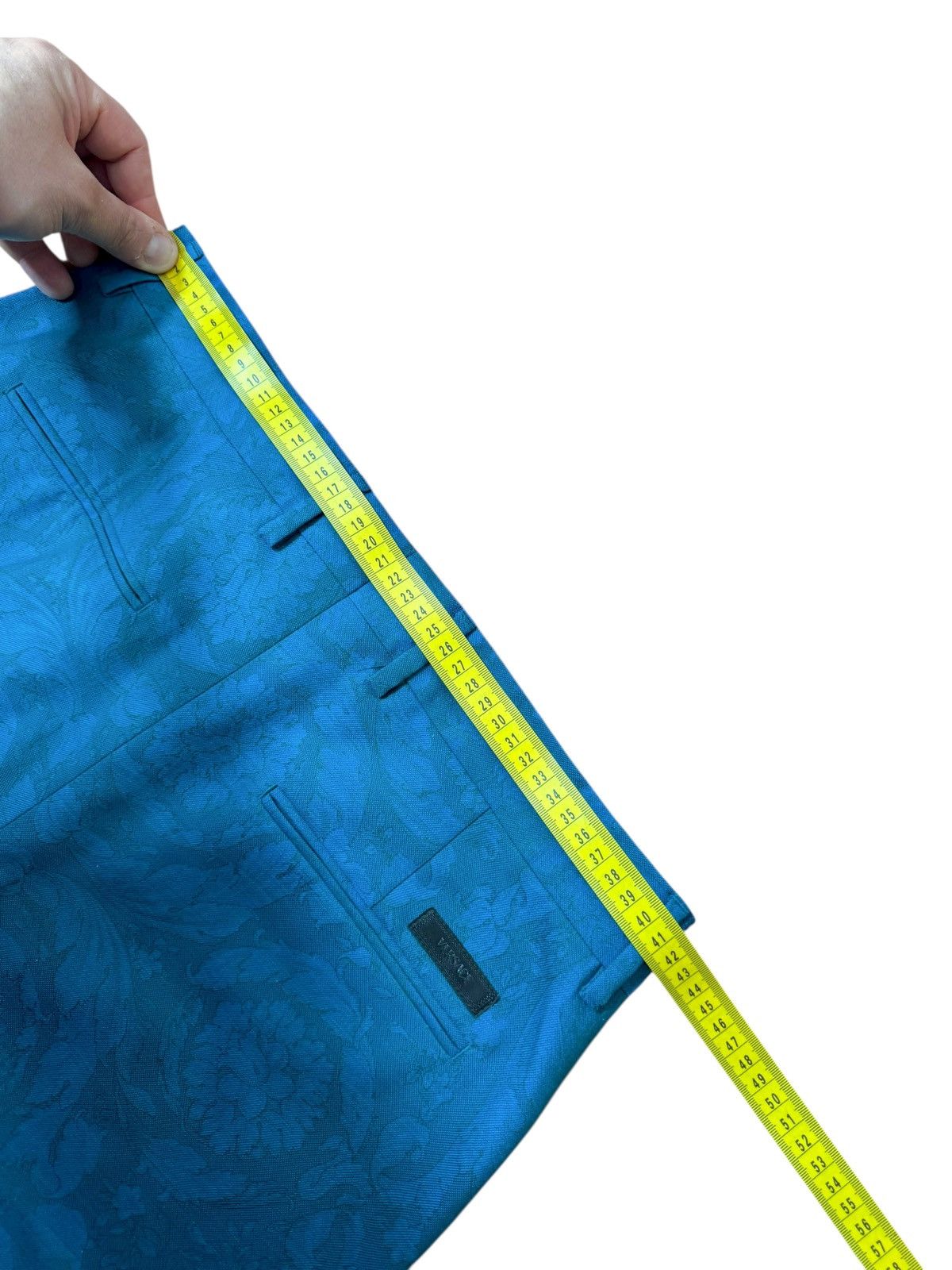 Versace Versace turquoise jacquard baroque pants size 48 Size US 32 / EU 48 - 10 Thumbnail
