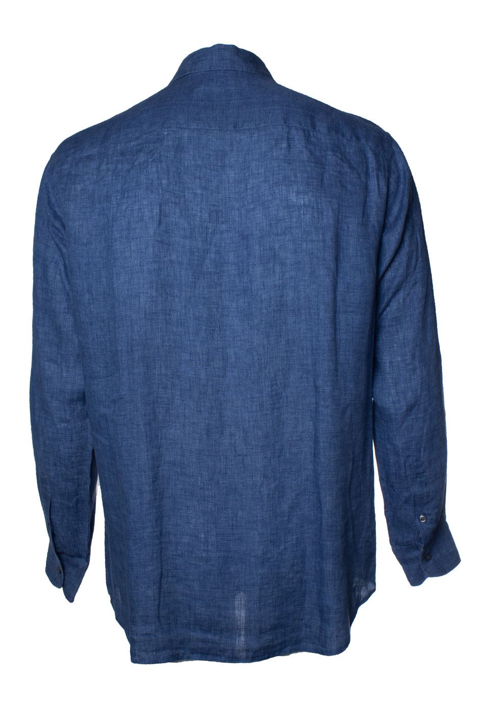 Brioni Brioni, Blue linen shirt Size US L / EU 52-54 / 3 - 3 Thumbnail
