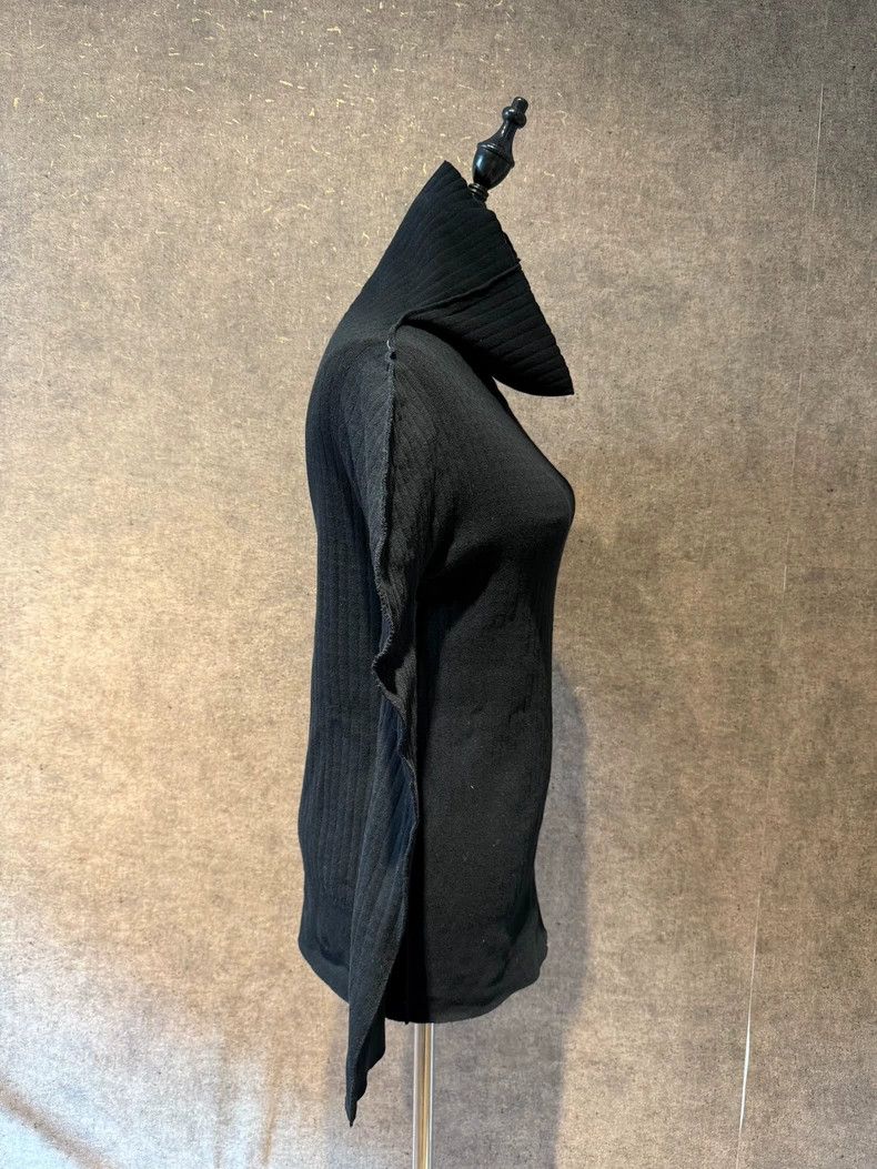Issey Miyake issey miyake size:2 Black long-sleeved knitted sweater Size XXS / US 00 / IT 34 - 3 Thumbnail