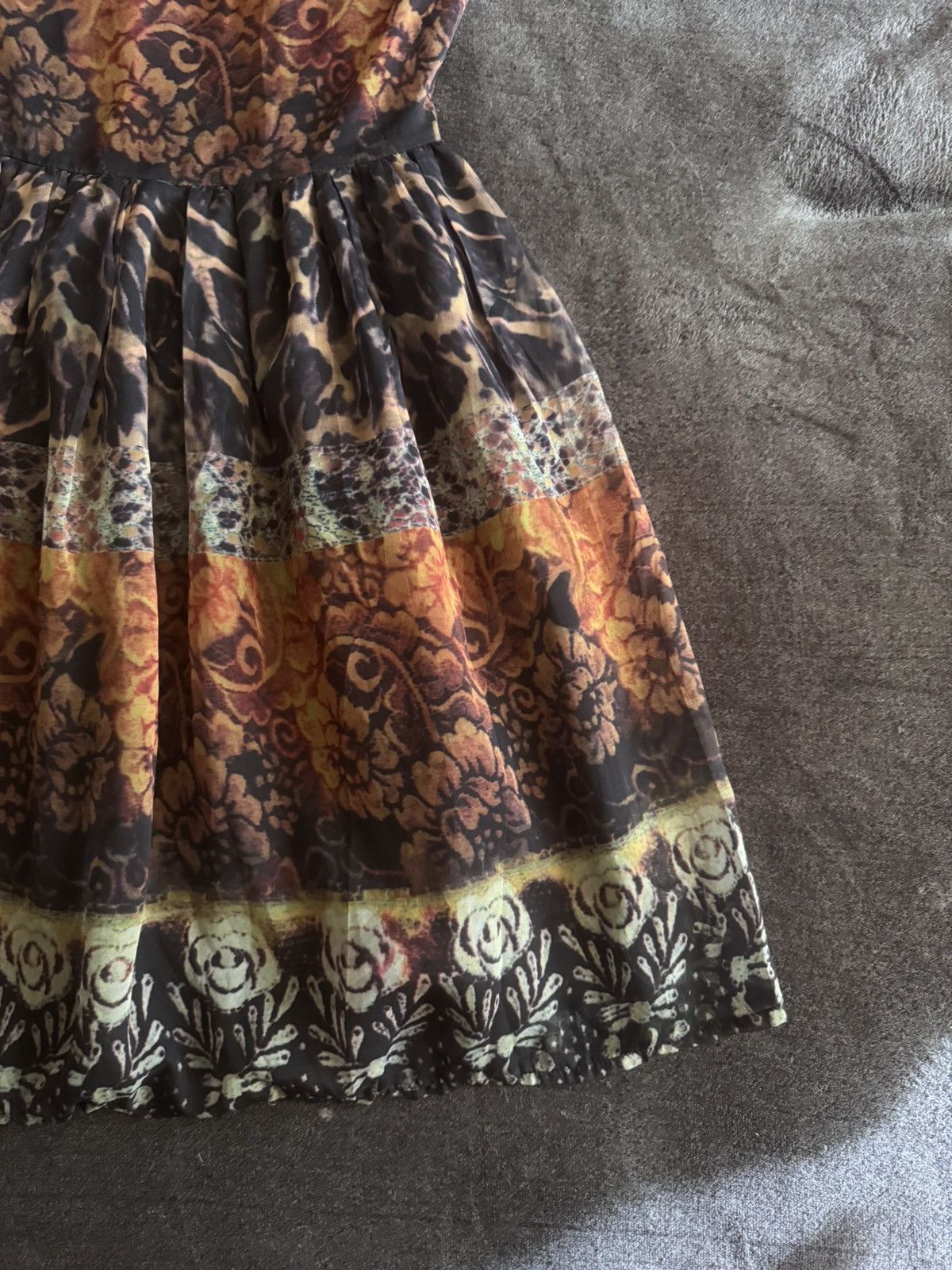 Dolce & Gabbana Dolce gabbana lixury floral print dress silk Size S / US 4 / IT 40 - 4 Thumbnail