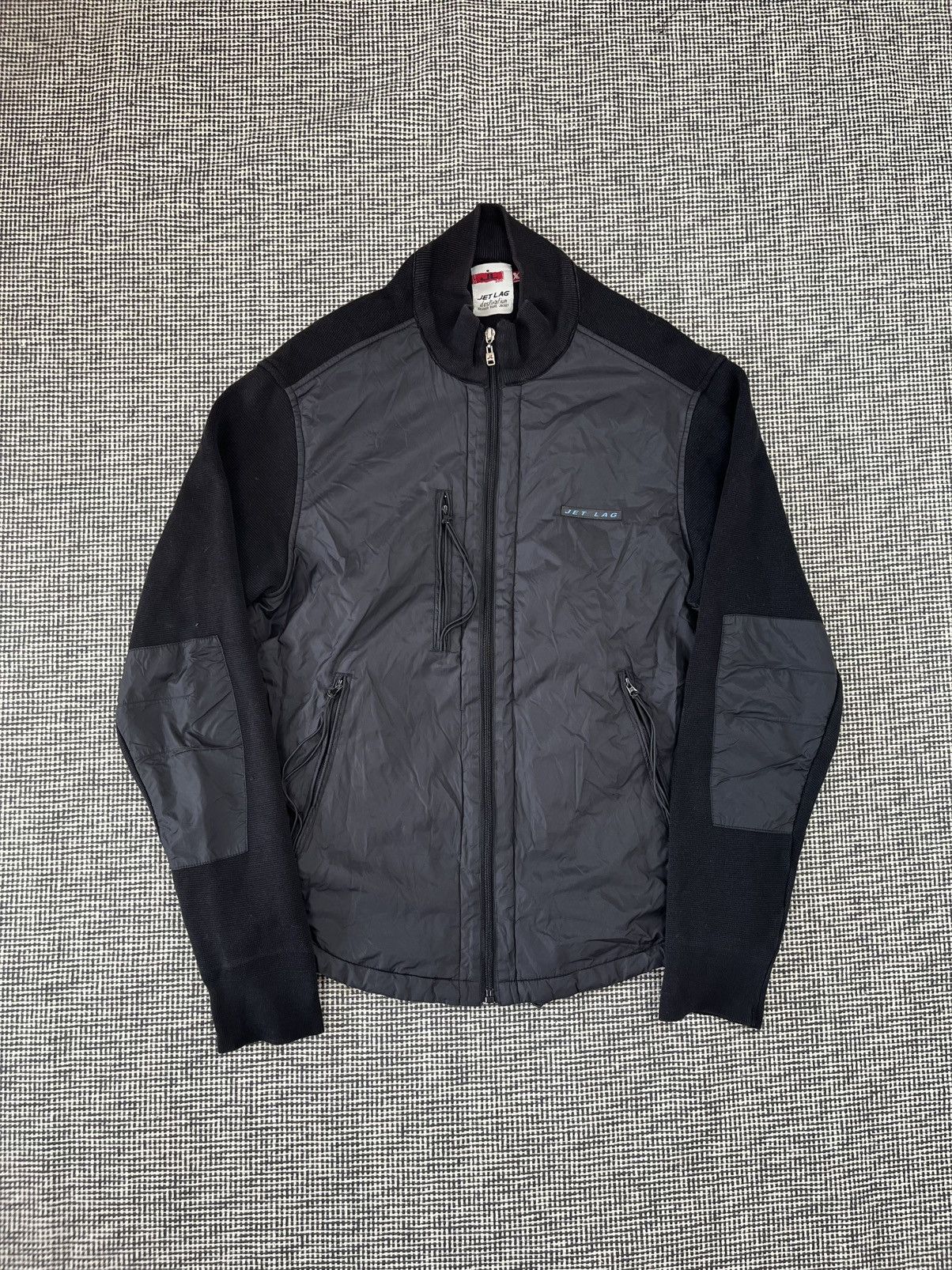 Japanese Brand × Jet Lag × Vintage JET LAG y2k bondage nylon sweater cargo rave cyber harajuku Size US XL / EU 56 / 4 - 1 Thumbnail