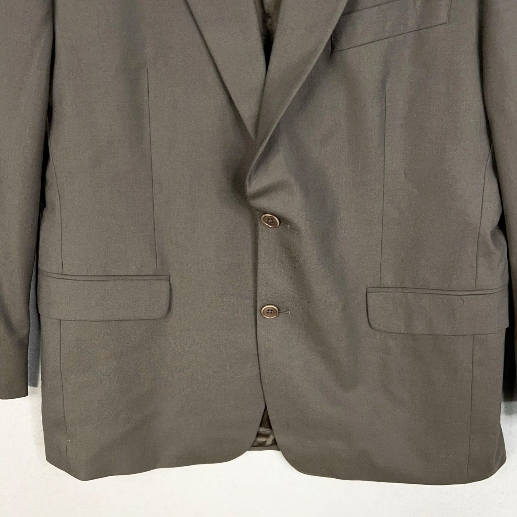 Brooks Brothers Brooks Brothers Mens Brown Wool Stretch Sport Coat 42R 346 Blazer Size 42R - 3 Thumbnail