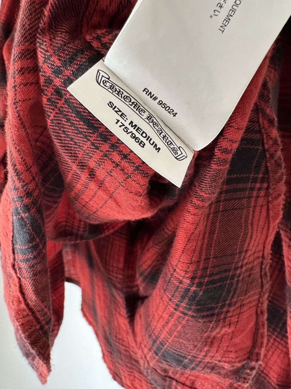 Chrome Hearts Chrome Hearts Red Leather Elbow Cross Flannel Size US M / EU 48-50 / 2 - 9 Thumbnail