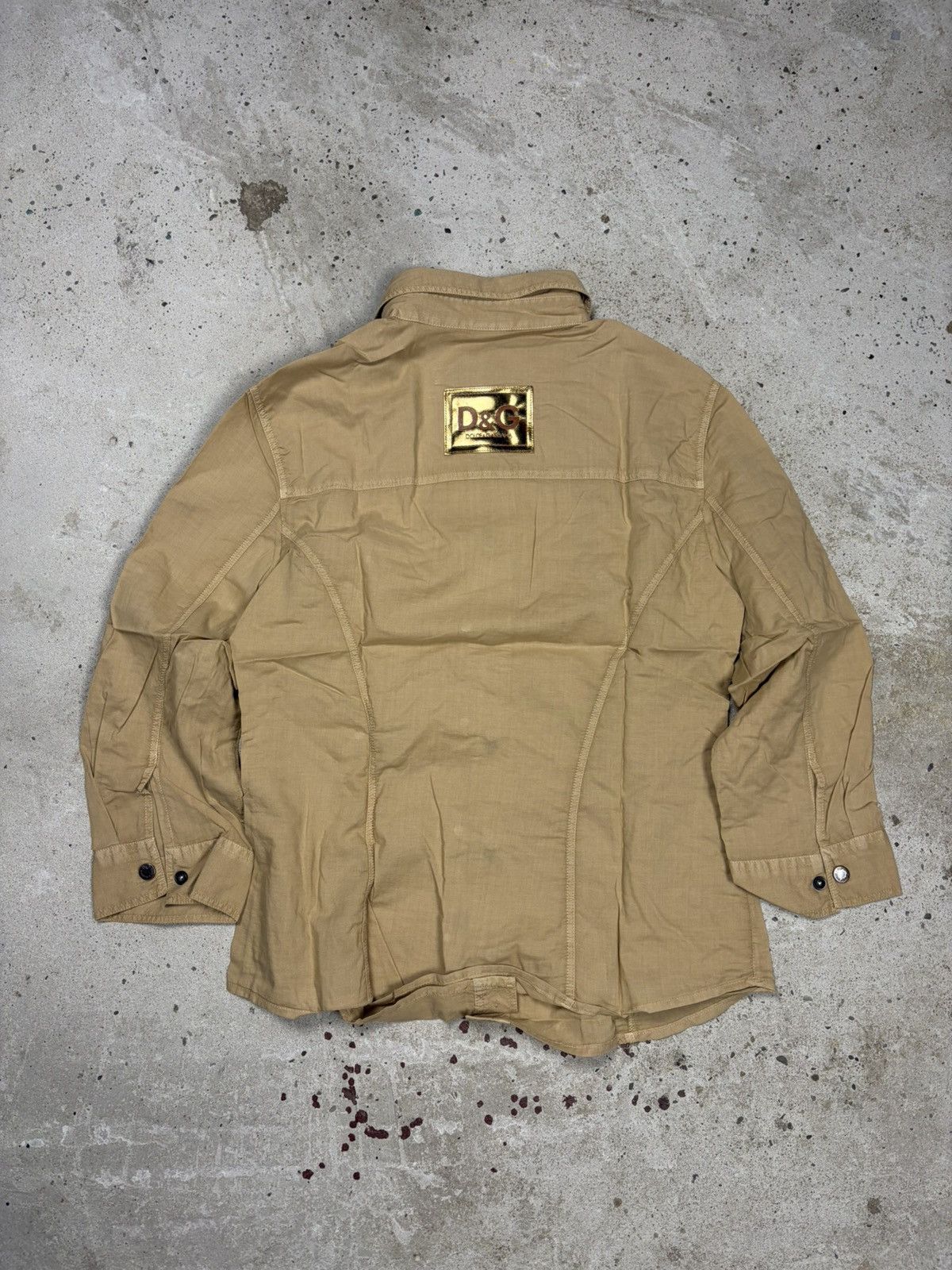 Dolce & Gabbana DSWT Dolce & Gabbana 2003 Utility Army Military Shirt Size L / US 10 / IT 46 - 2 Thumbnail