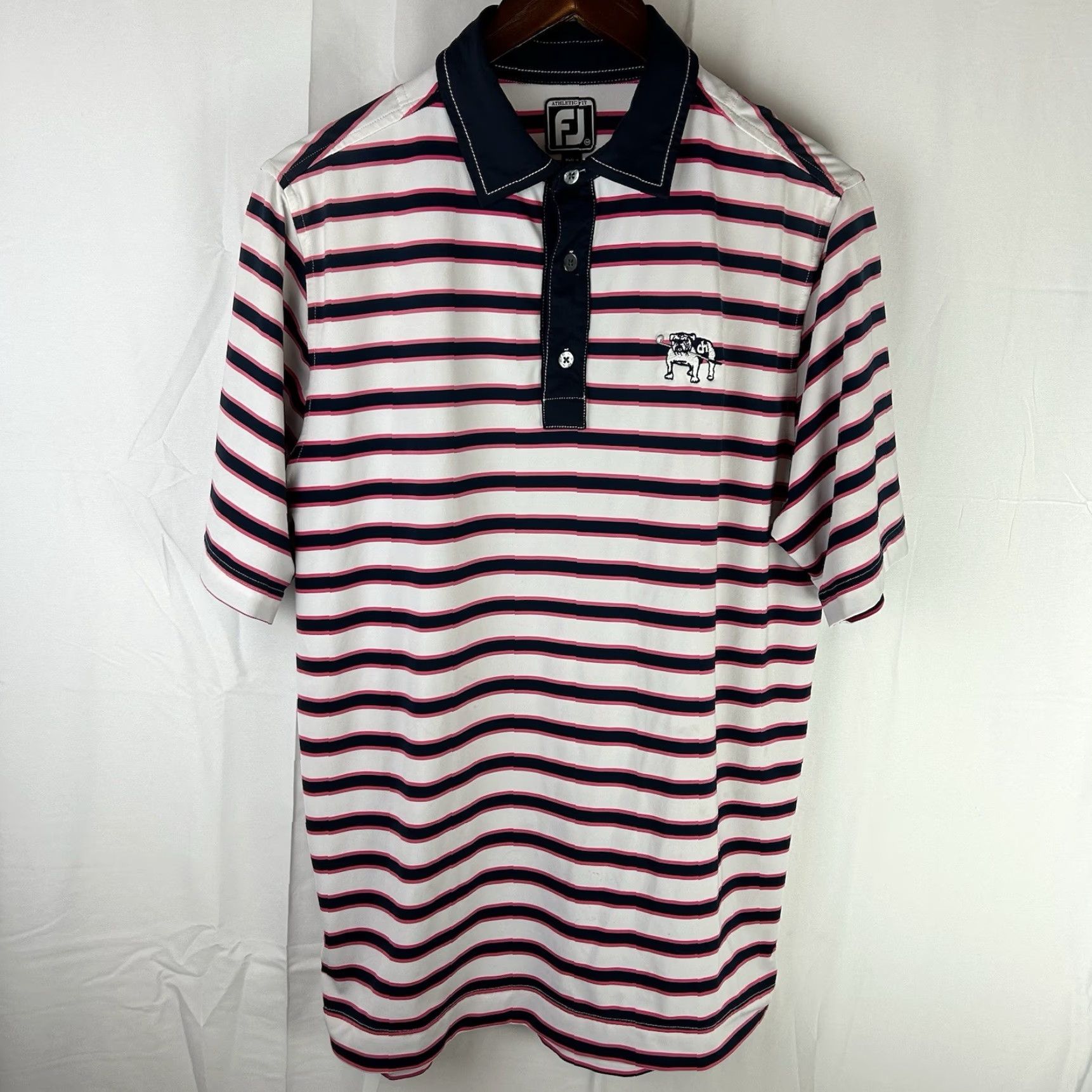 Footjoy FootJoy FJ Golf Stretch Polo Striped Short Sleeve Shirt Mens Medium Size US M / EU 48-50 / 2 - 2 Thumbnail