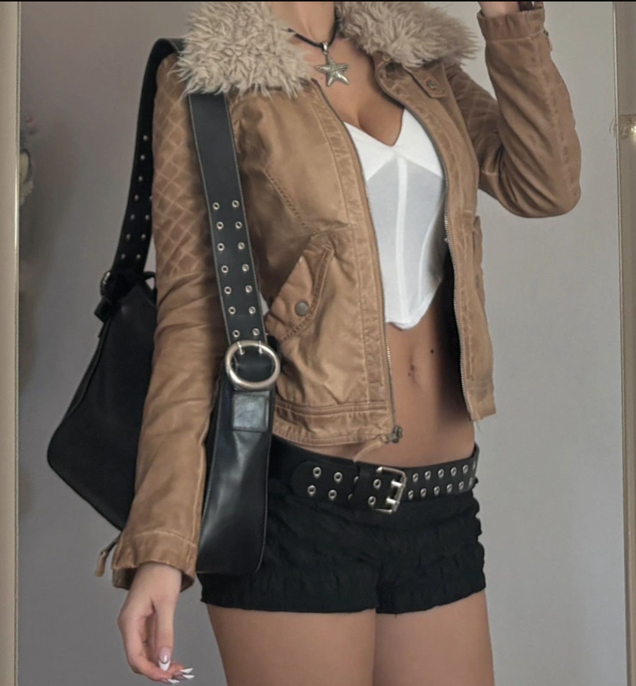 Japanese Brand Vintage Y2K Motorcycle Fur Collar Avantgarde Jacket Size US M / EU 48-50 / 2 - 5 Thumbnail