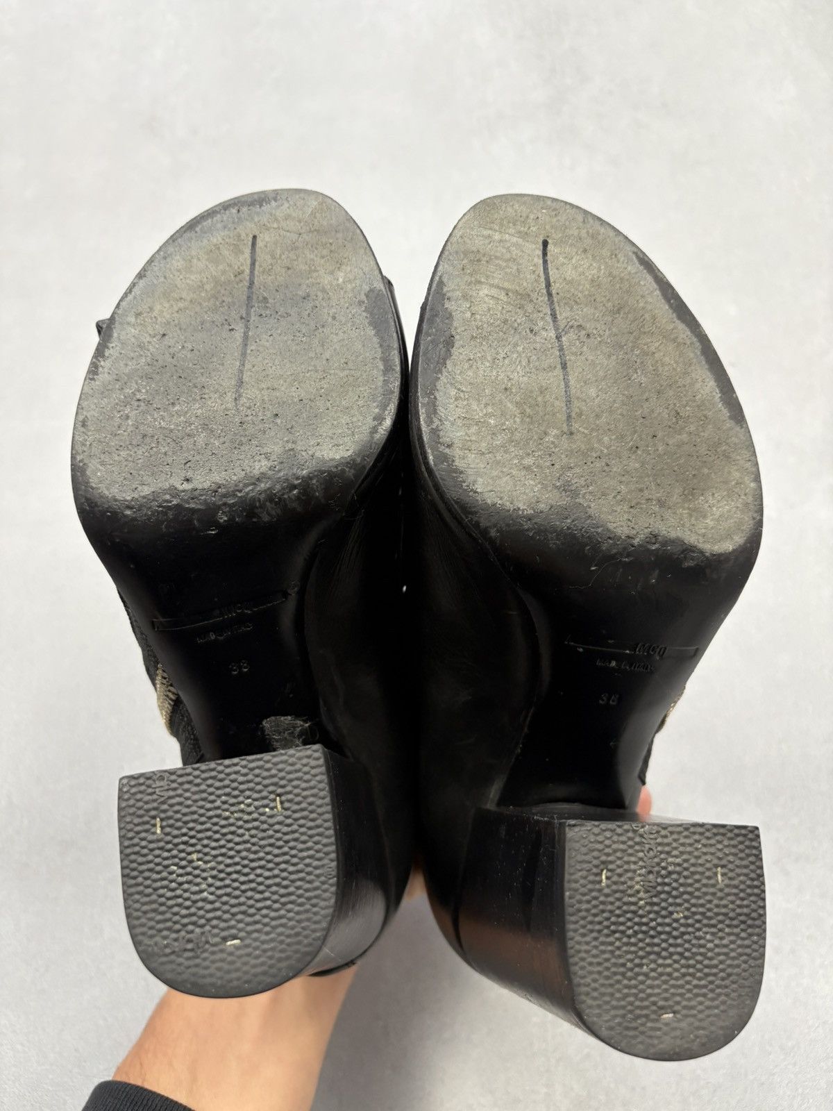 Alexander McQueen Alexander McQueen McQ Black Leather Zipper Block Heel Boots Size US 8 / IT 38 - 4 Thumbnail