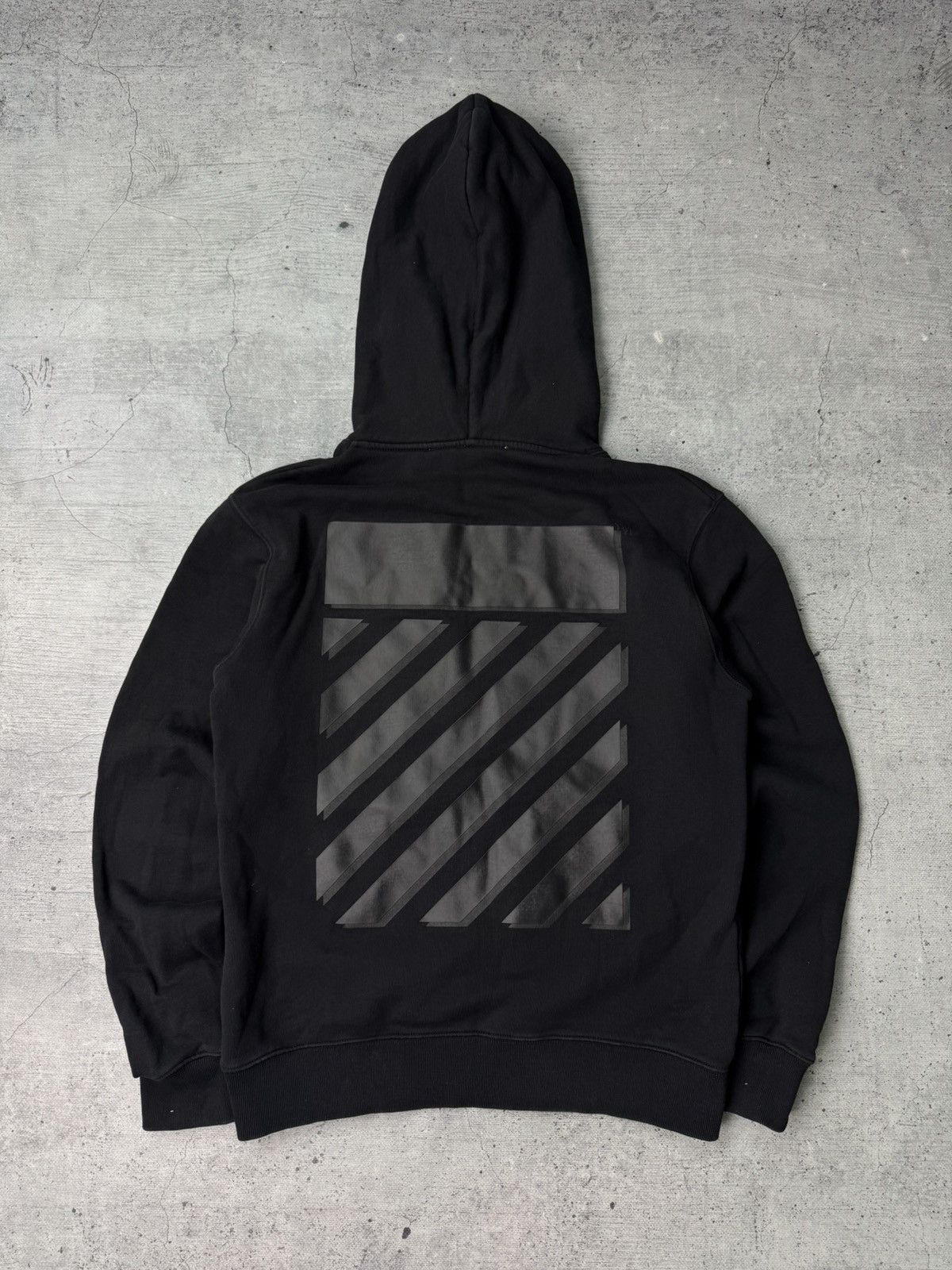 Off-White Black Off-White Over Sized Hoodie Size US S / EU 44-46 / 1 - 2 Thumbnail