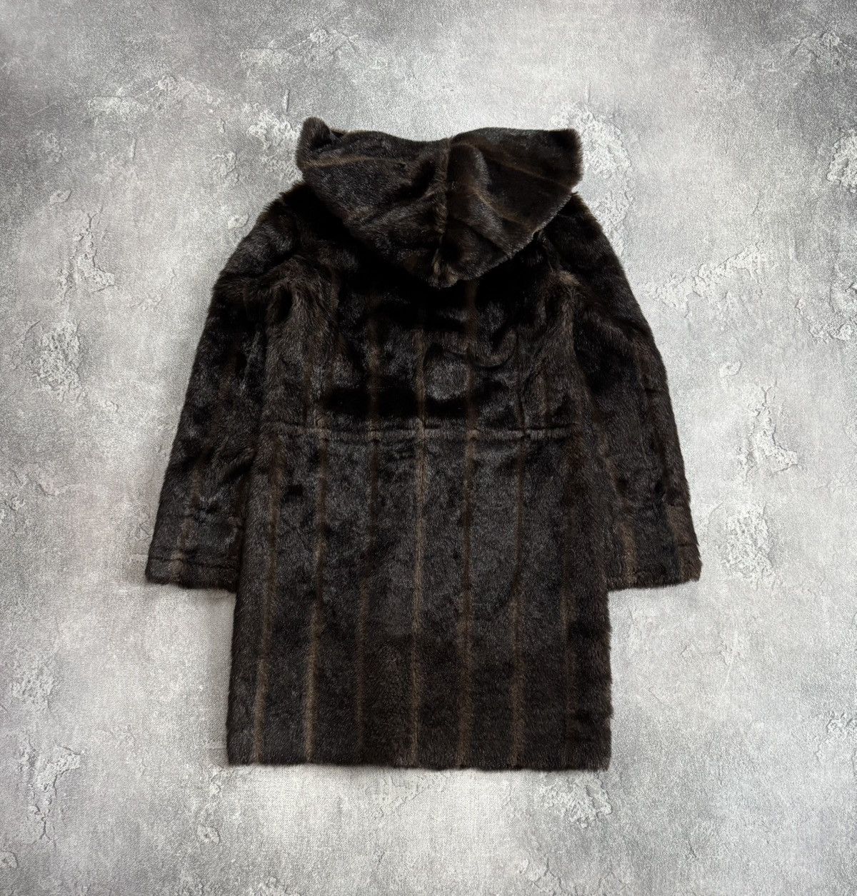 Armani Armani Jeans EU44/US8 brown Faux Fur coat hooded jacket 90s Size M / US 6-8 / IT 42-44 - 11 Thumbnail