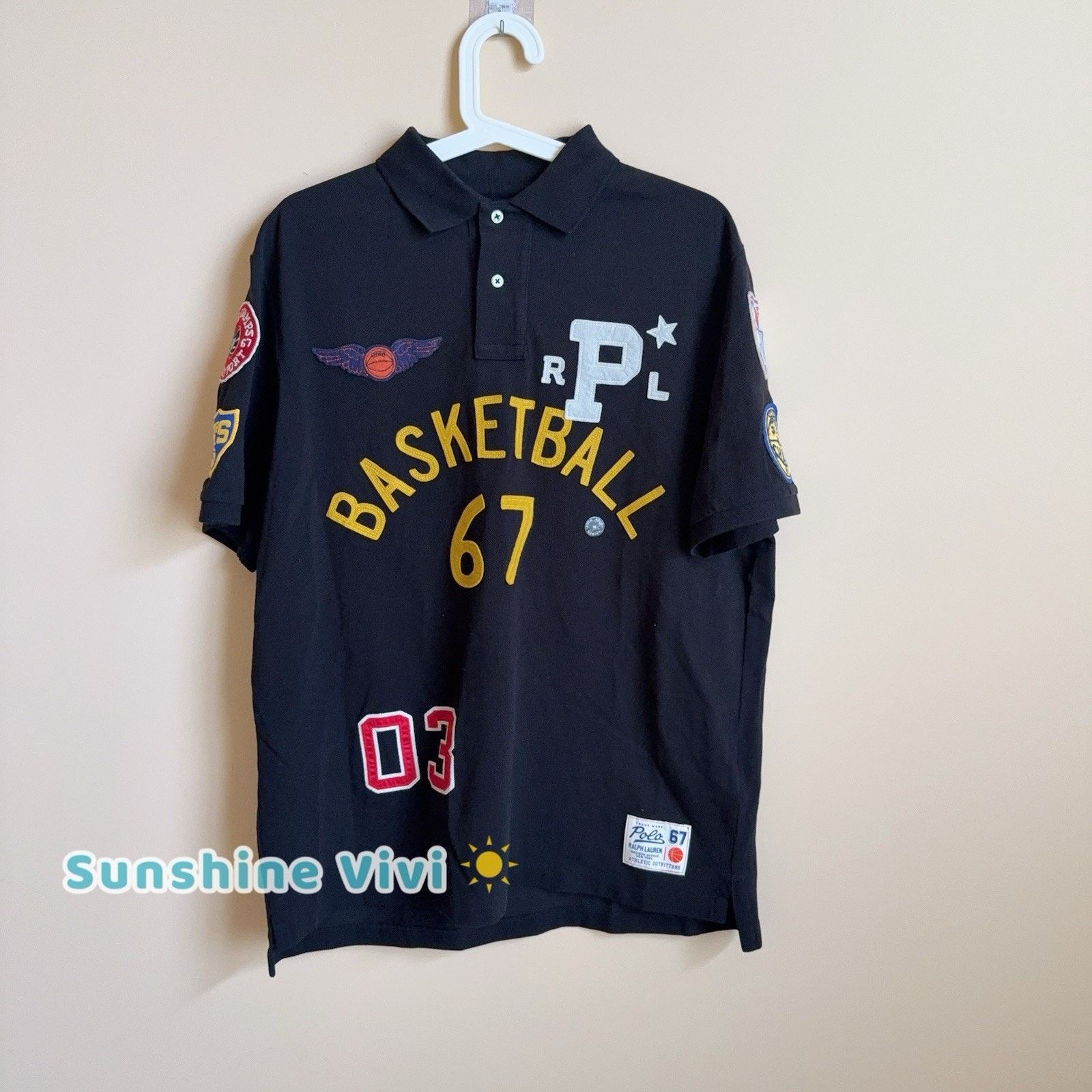 Polo Ralph Lauren NEW Polo Ralph Lauren Men Black Basketball Graphic Mesh Size US M / EU 48-50 / 2 - 1 Thumbnail