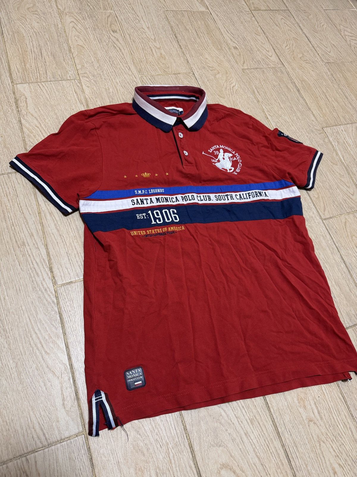 Vintage Vintage USA Santa Monica Club California Polo RL style Size US L / EU 52-54 / 3 - 2 Thumbnail