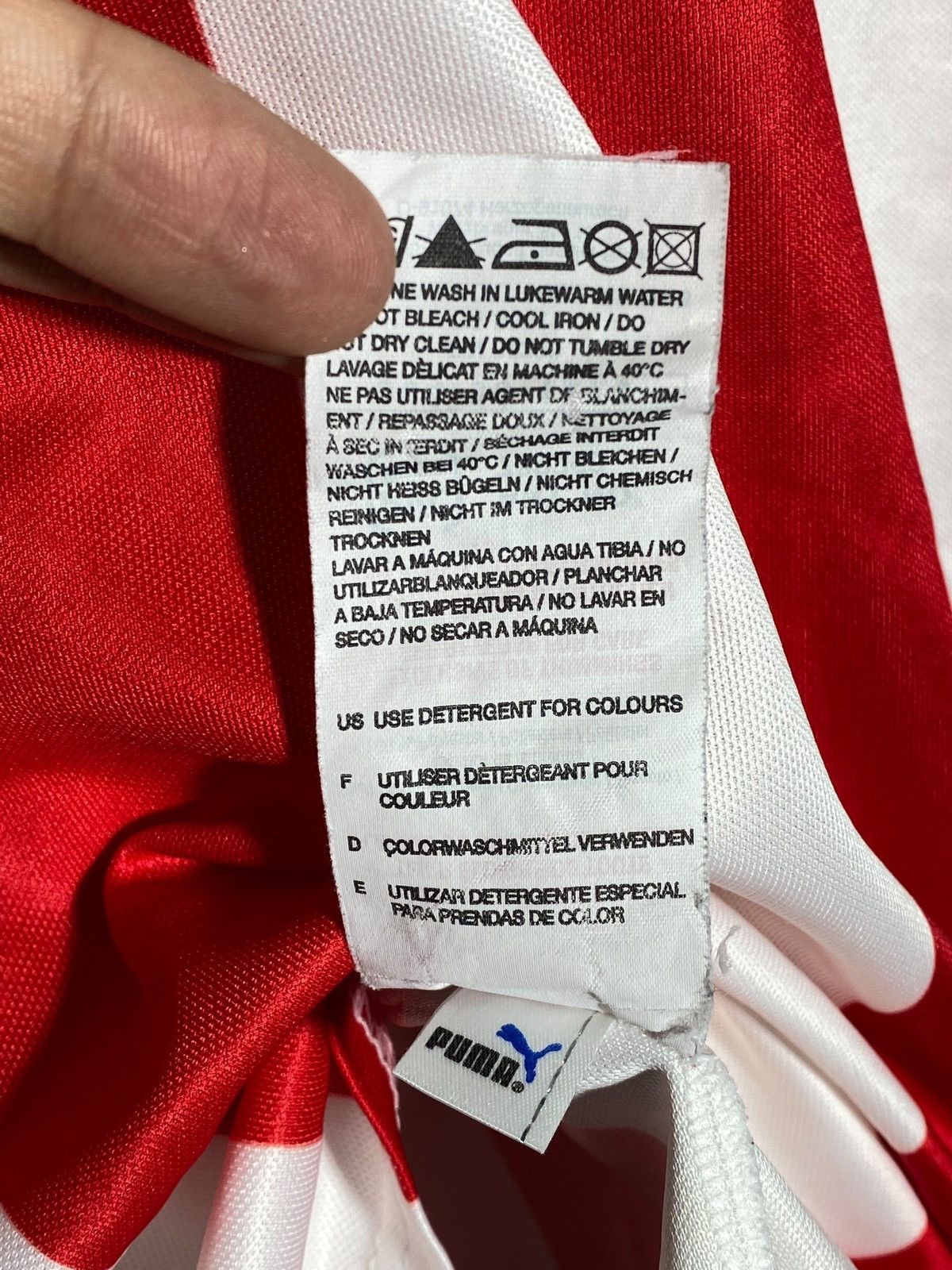 Puma Olympiacos 2010s Puma Home Jersey Red & White Greek Shirt Size US XL / EU 56 / 4 - 17 Thumbnail