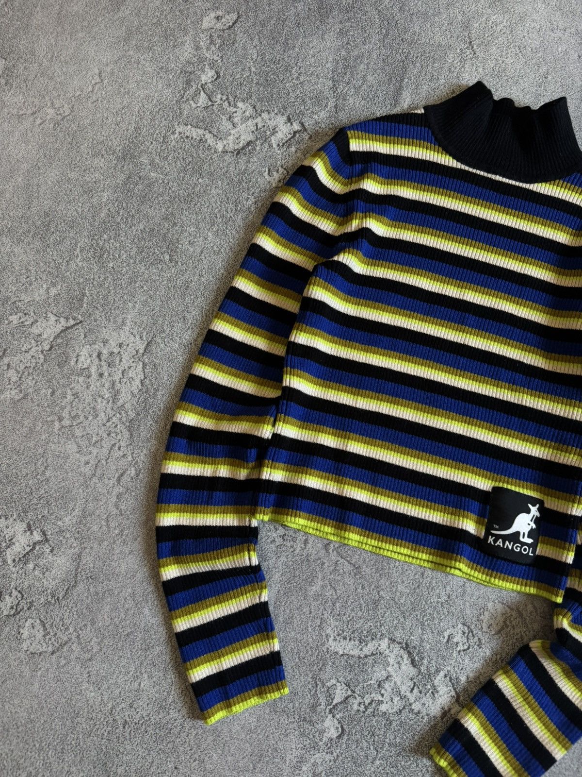 Kangol Kangol x H&M striped turtleneck sweater pullover jumper Size S / US 4 / IT 40 - 2 Thumbnail
