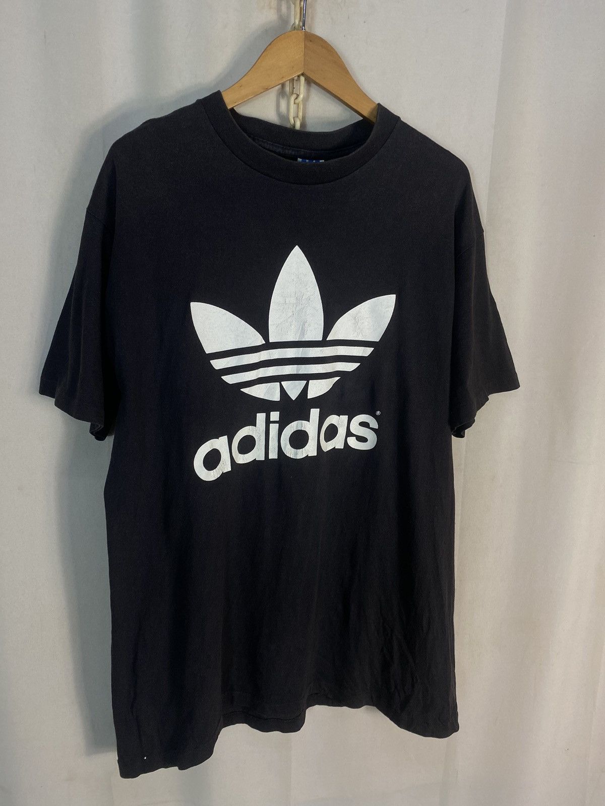 Adidas × Vintage Vintage adidas mirror print T-shirt made in USA Size US L / EU 52-54 / 3 - 6 Thumbnail