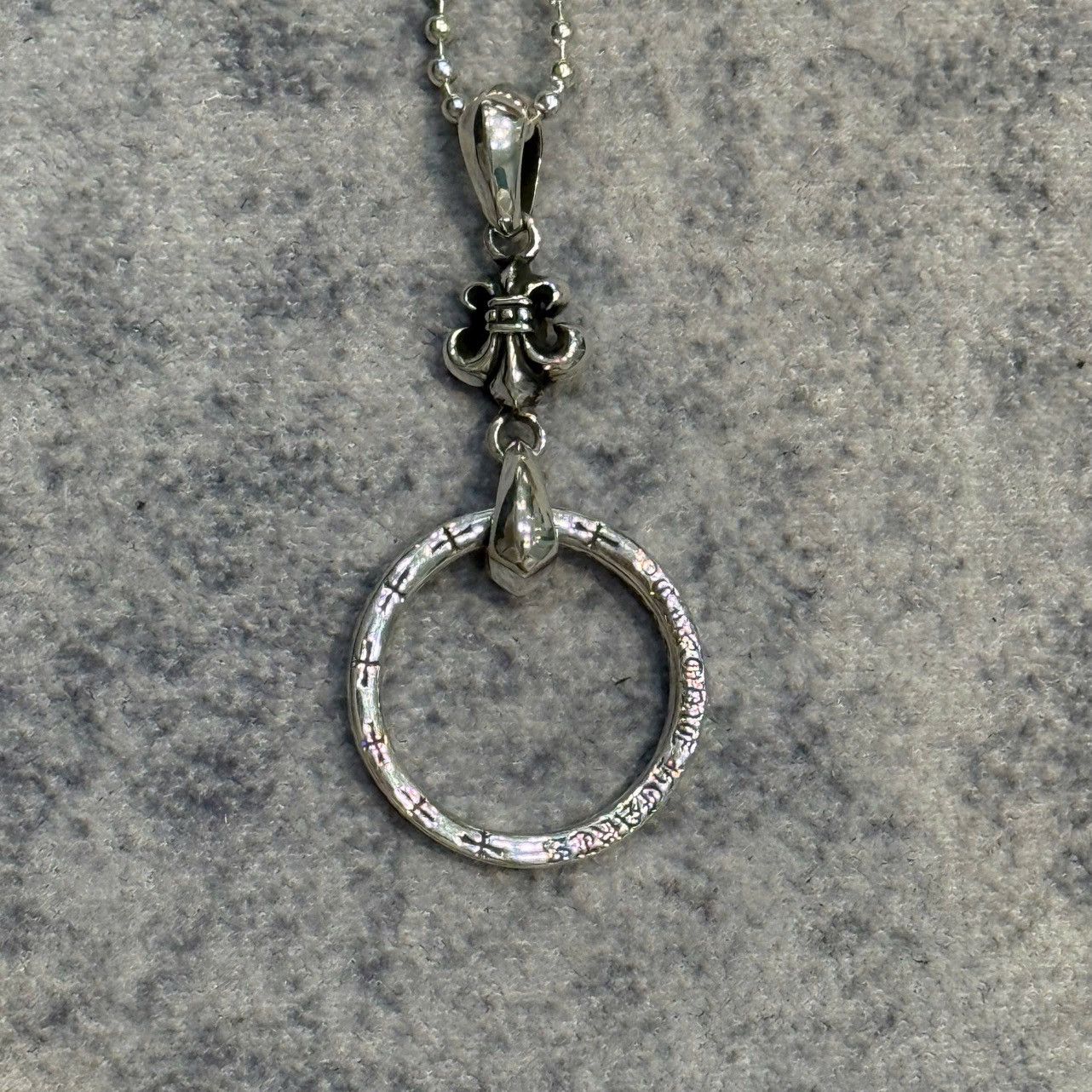 Chrome Hearts Chrome Hearts Ball Chain Necklace Silver Fleur Size ONE SIZE - 4 Thumbnail