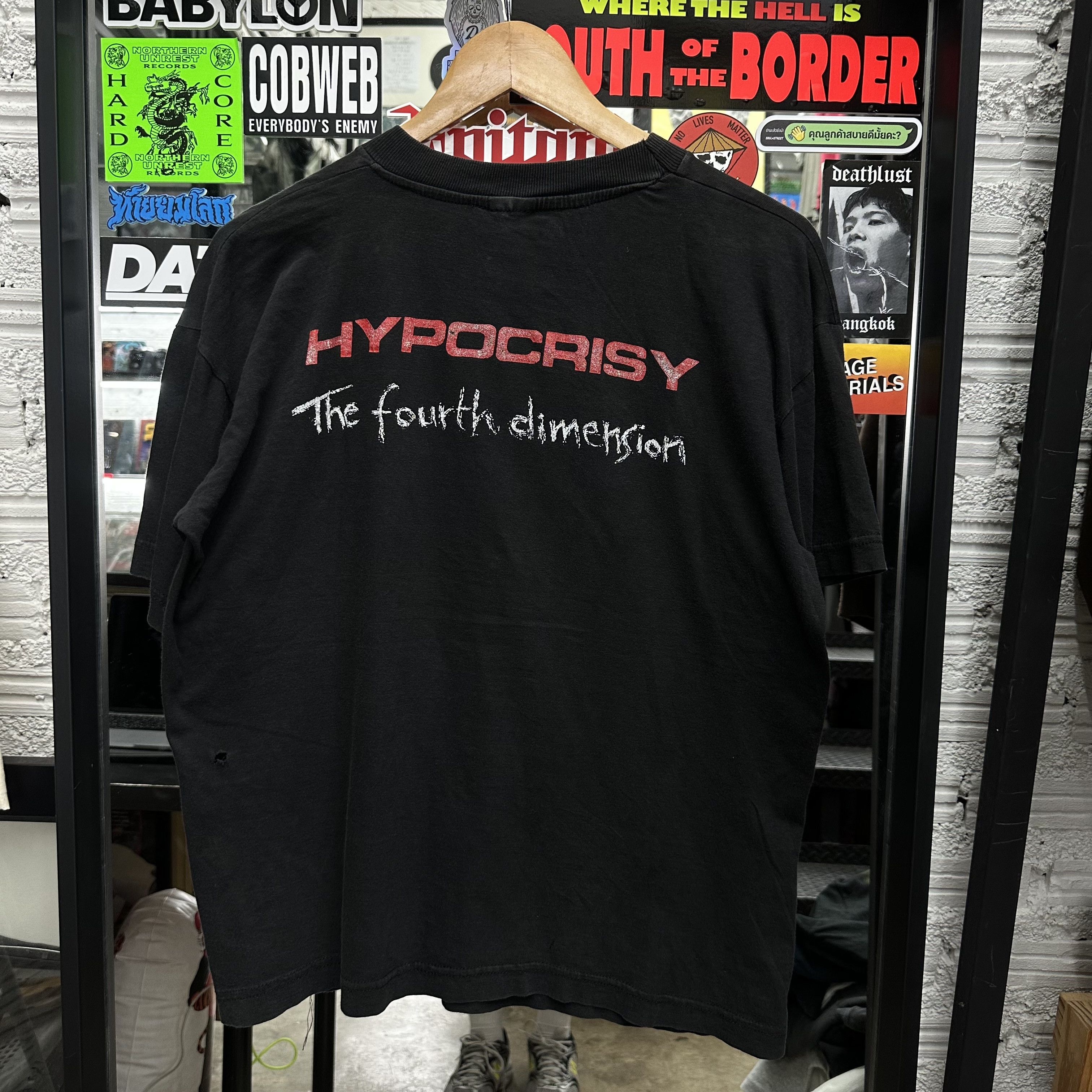 Band Tees HYPOCRISY The Fourth Dimension Rare Vintage 90s Size US XL / EU 56 / 4 - 4 Thumbnail