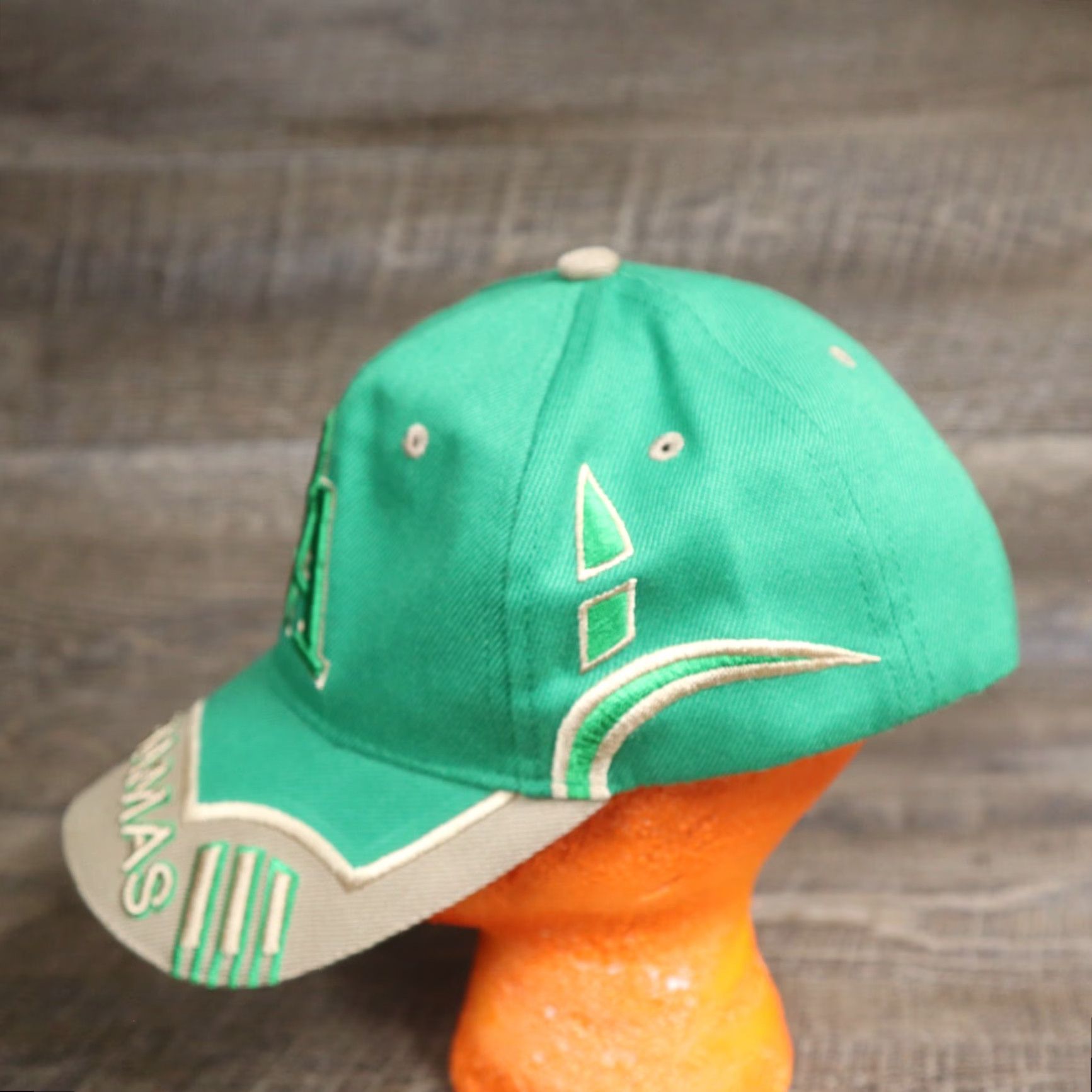 Vintage VINTAGE Bahamas Men's Baseball Cap Hat Adjustable Green 58cm Embroidered Size ONE SIZE - 6 Thumbnail