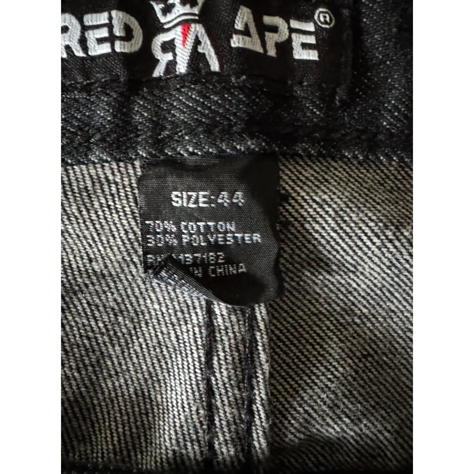 Vintage VINTAGE Red Ape Jeans Mens 44 Denim 5-Pocket Embroidered High Rise Straight Grunge 90s Hip Hop Logo Gray Cotton Jeans Mens Size US 44 / EU 60 - 3 Thumbnail