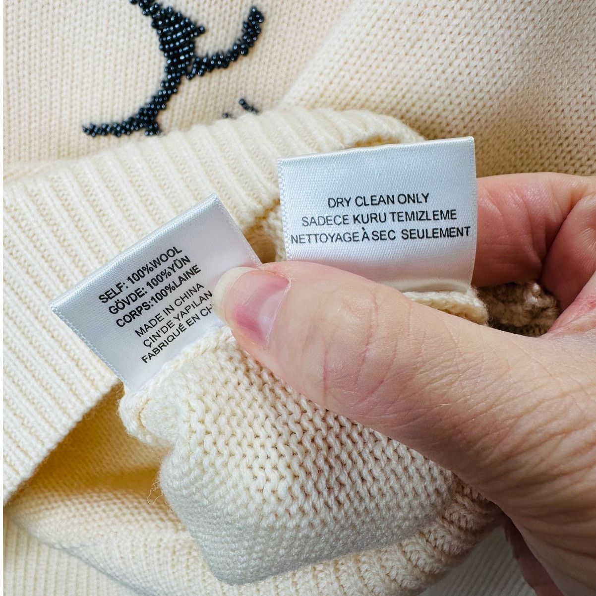 Opening Ceremony Opening Ceremony Butter Cream Crew Neck Cat Motif Sweater L Size L / US 10 / IT 46 - 9 Thumbnail