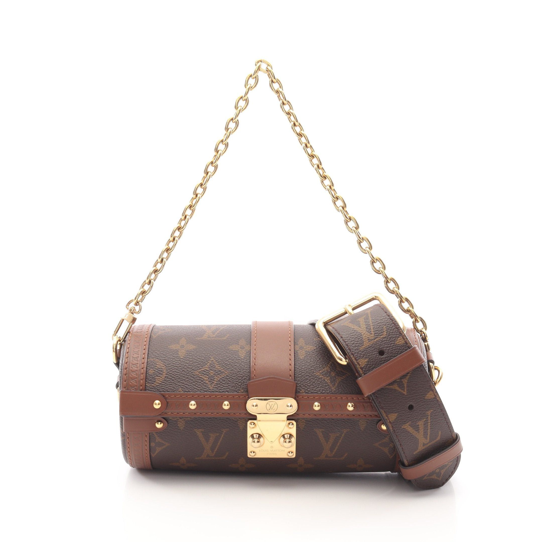 Louis Vuitton Louis Vuitton Butterfly Trunk Monogram Chain Handbag Leather Brown Size ONE SIZE - 1 Thumbnail