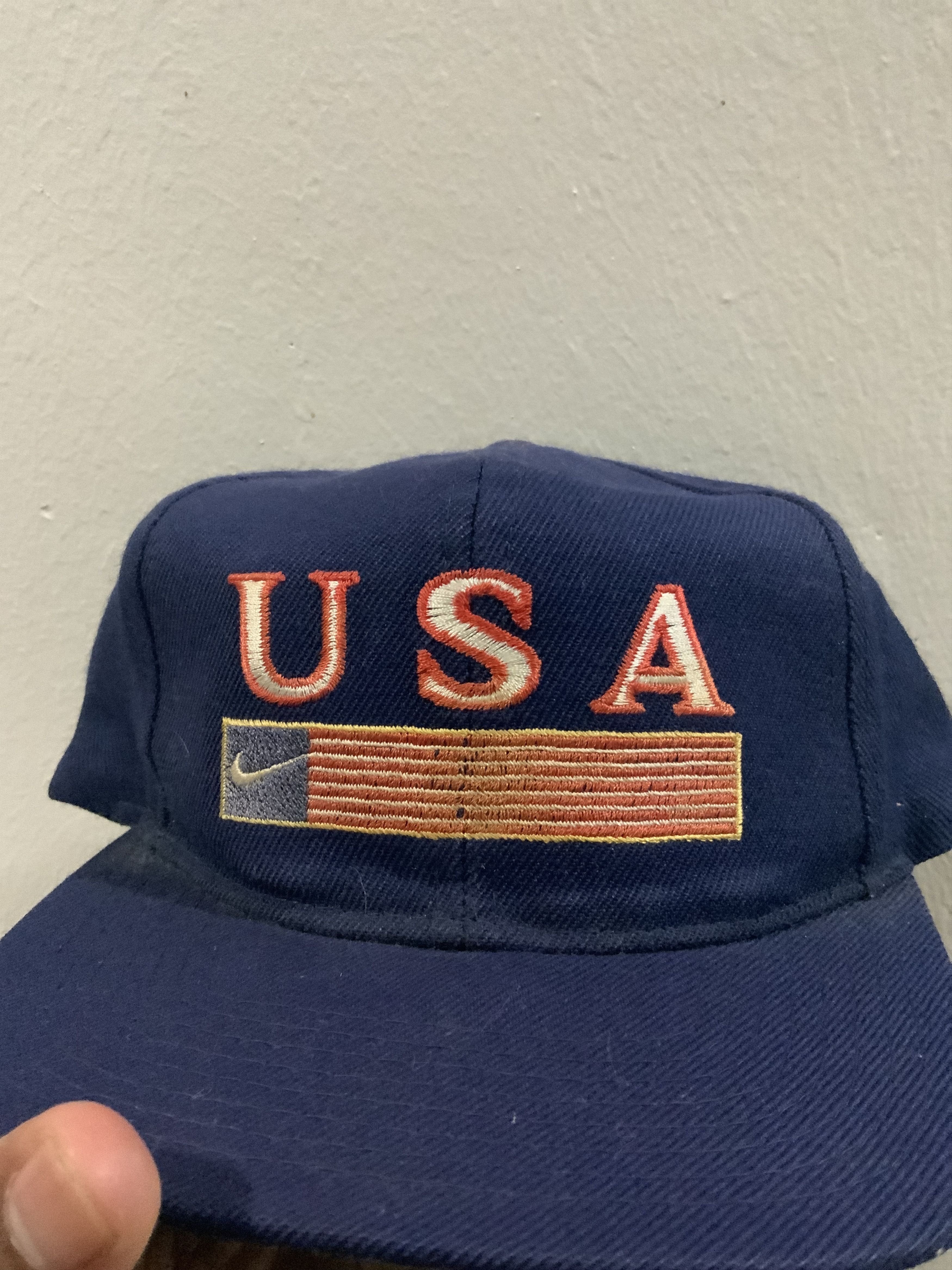 Nike Vintage NIKE USA 80s-90s NIKE logo at snap back Size ONE SIZE - 14 Thumbnail