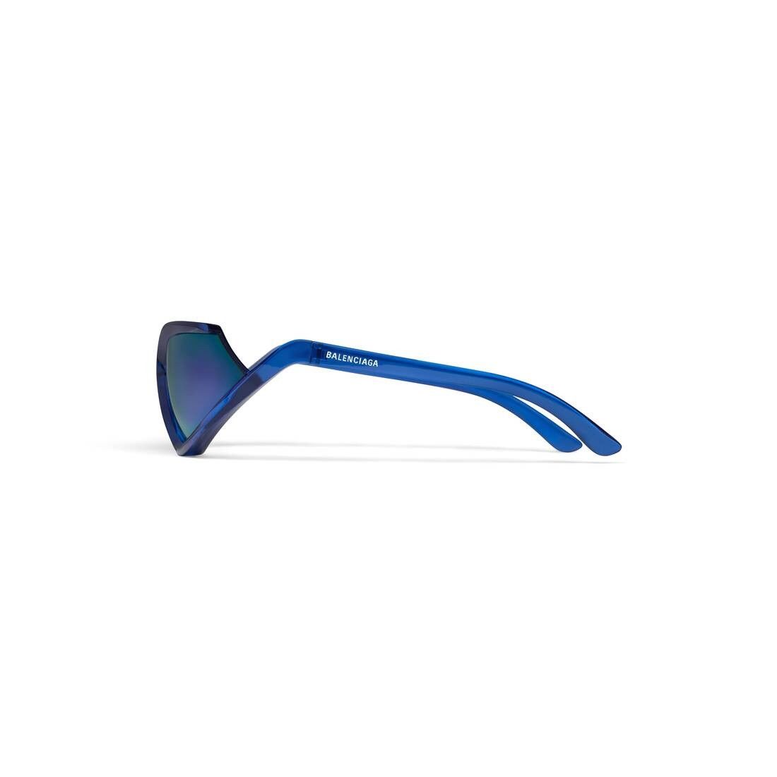 Balenciaga o1bcso1str0625 Size: OS / Side Xpander Cat Sunglasses Blue Size ONE SIZE - 3 Thumbnail