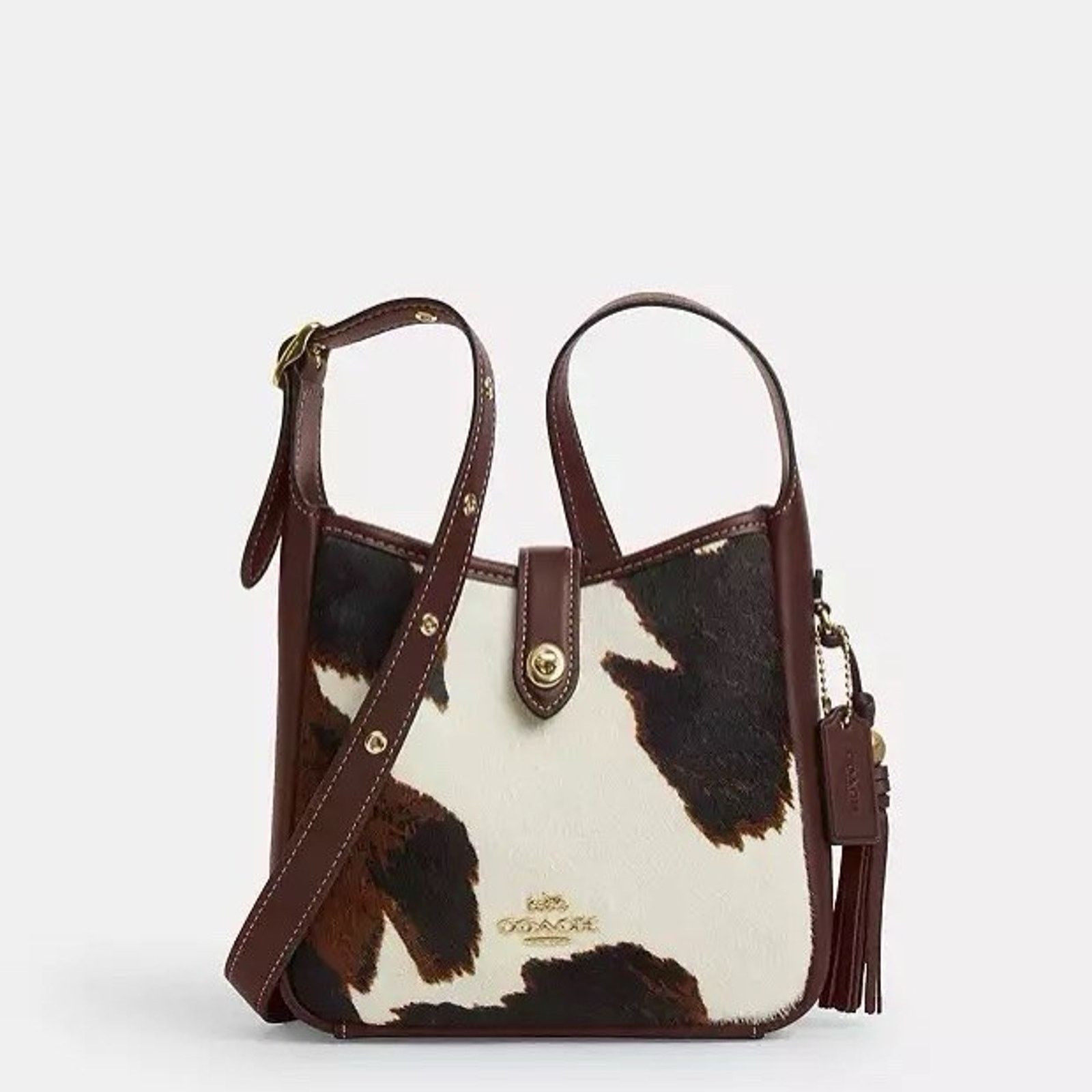Coach NWT Coach Hadley Mini Crossbody Bag Cow And Tassel CCE14 Size ONE SIZE - 7 Thumbnail