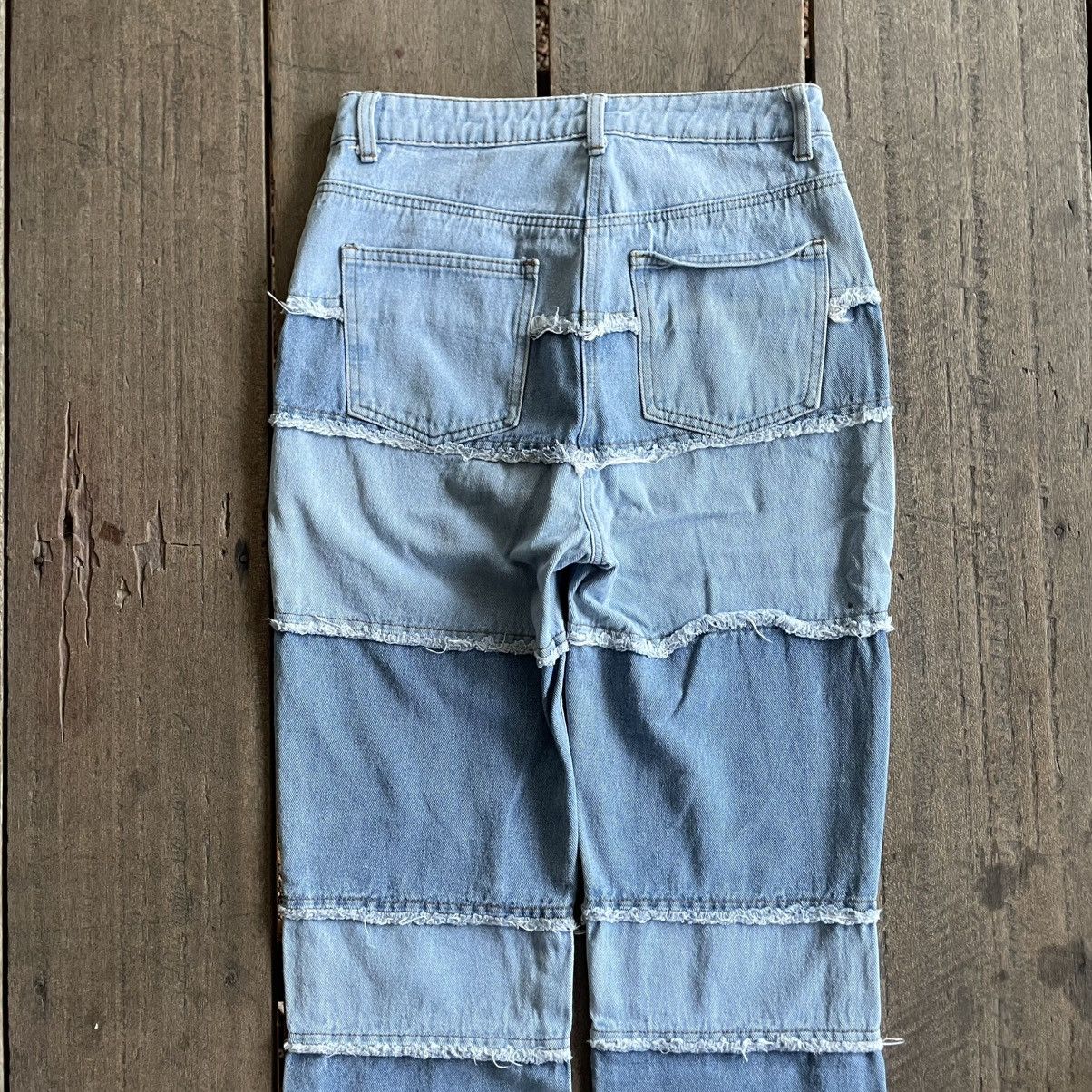 Japanese Brand 🔥🇯🇵Rare Unbrand Hagi Stylish Distress Women Denim Jeans Size 28" / US 6 / IT 42 - 5 Thumbnail