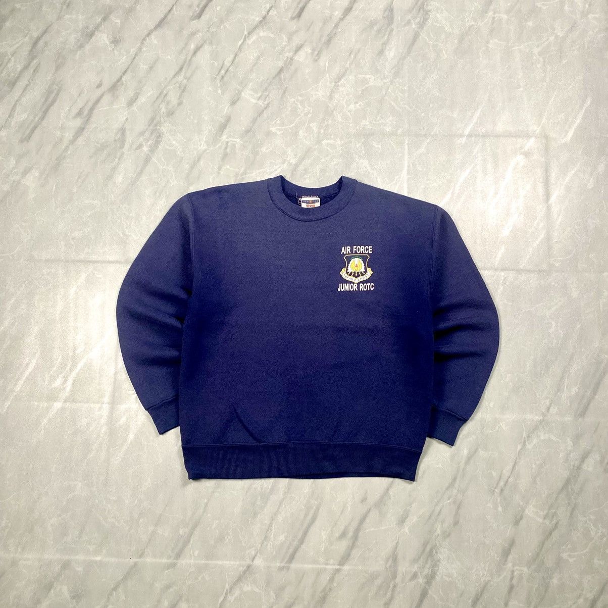 American Apparel Vintage 90s Jerzees Air Force Junior ROTC Boxy Crewneck Size US M / EU 48-50 / 2 - 1 Thumbnail