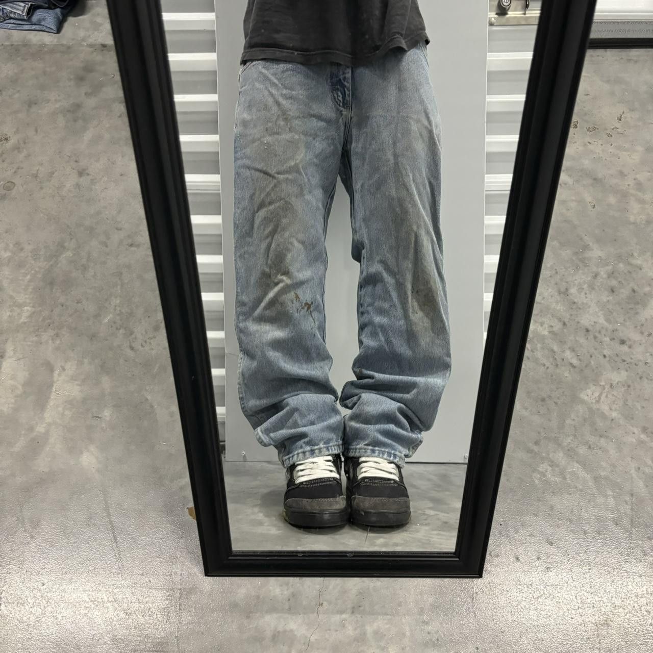 Japanese Brand × Vintage Crazy Vintage Y2K/2000s Grunge Medium Wash Distressed Denim Jeans! Size US 31 - 1 Thumbnail