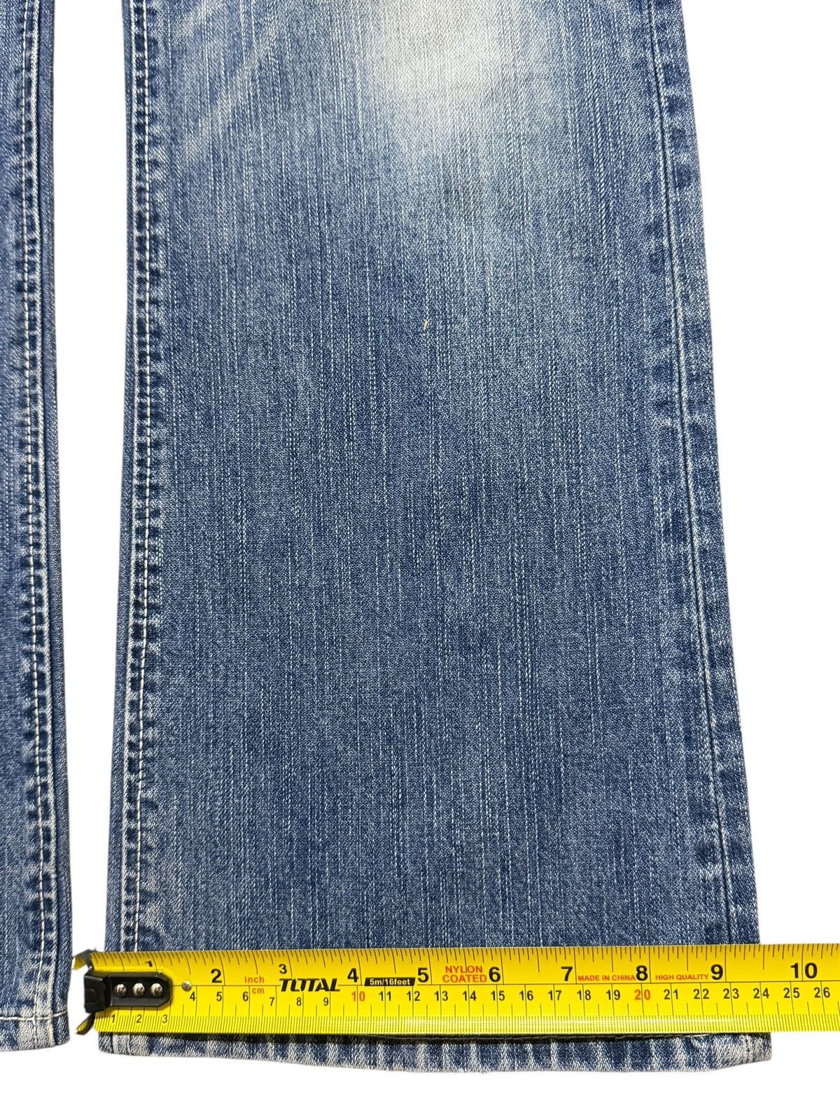 Wrangler Vintage 90s Wrangler Blue Faded Wash Wide Leg Bootcuts Jeans Size US 36 / EU 52 - 16 Thumbnail