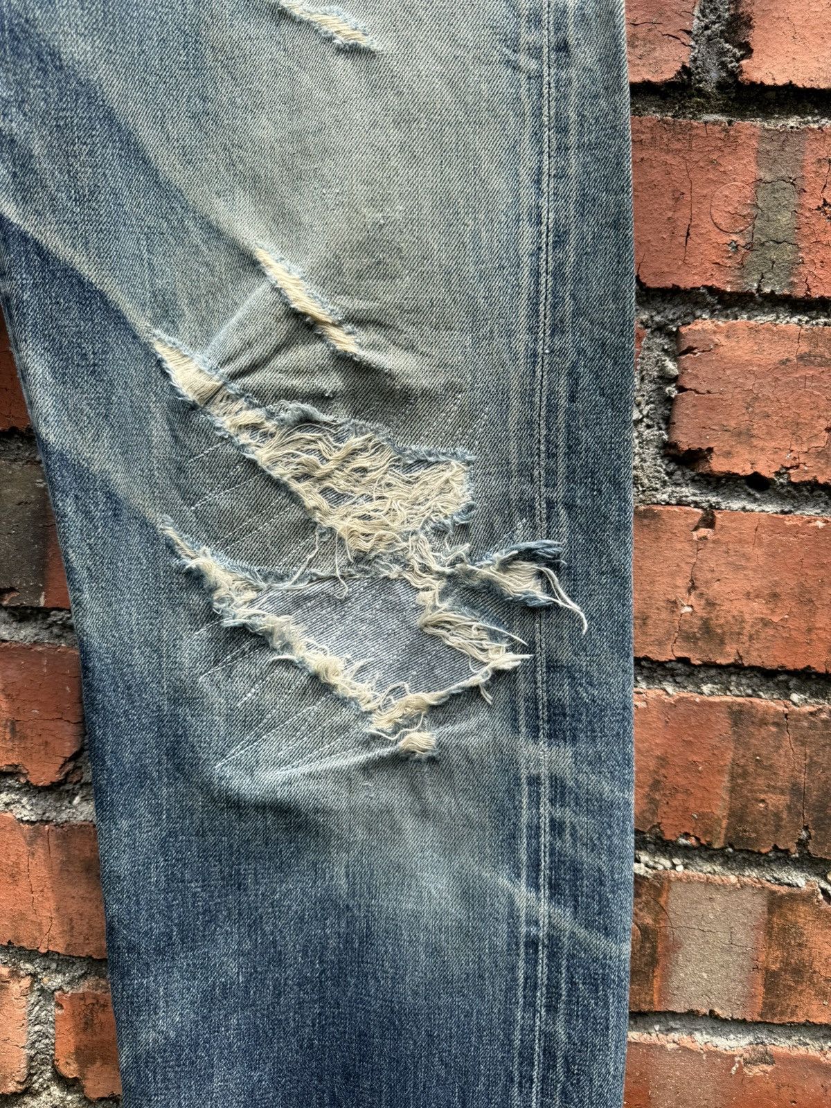 Levi's Vintage Clothing W32x32 vintage levi’s 503B redline distressed big E Size US 32 / EU 48 - 4 Thumbnail