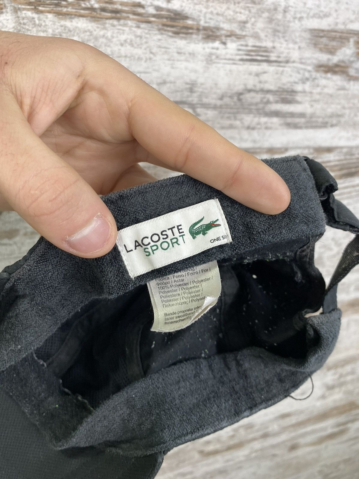 Lacoste × Vintage Mens Vintage Lacoste distressed cap hats Size ONE SIZE - 9 Thumbnail