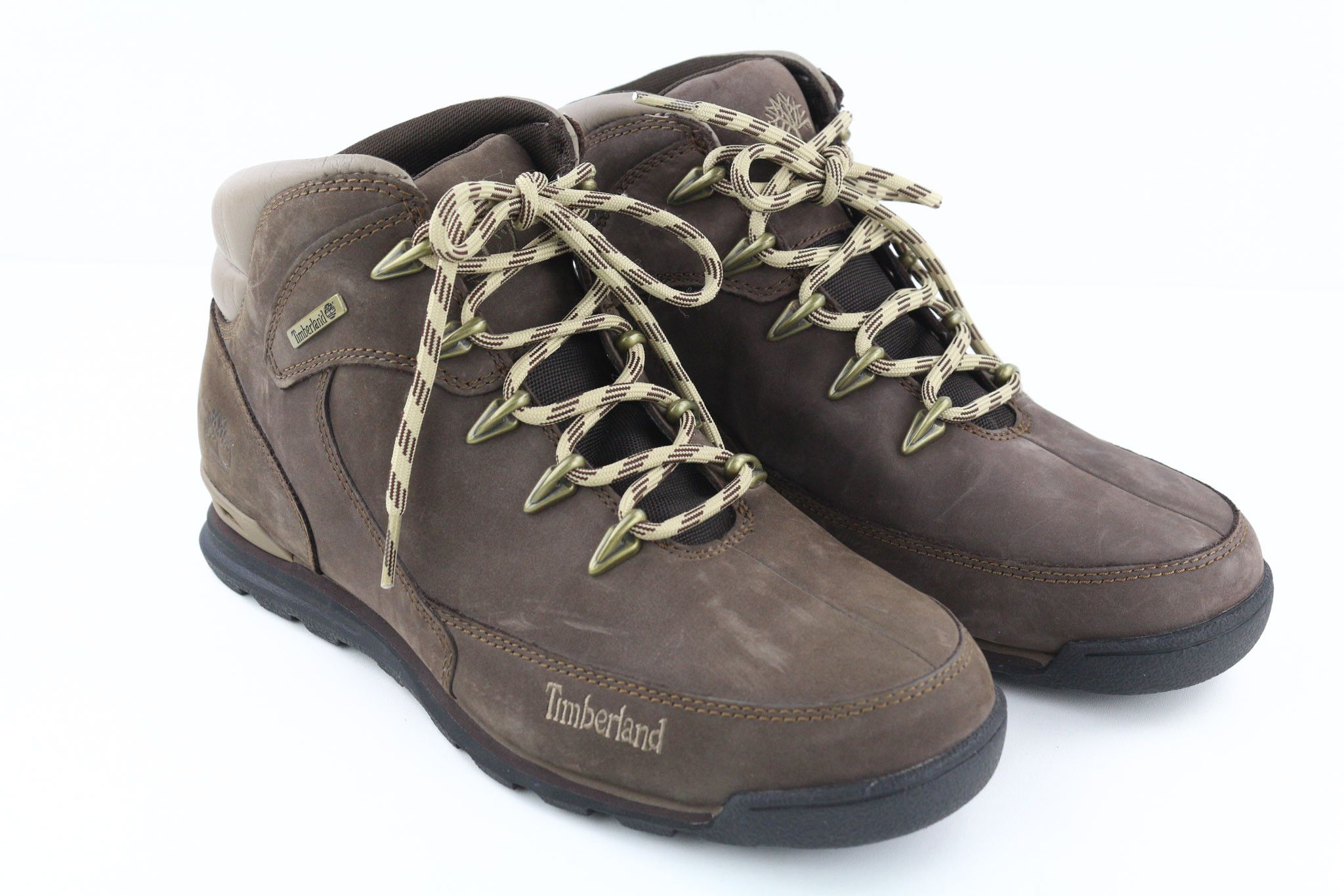 Timberland 6823R UK11 Anti-Fatigue Brown Leather Logo Boots 79946 Size US 11.5 / EU 44-45 - 1 Thumbnail
