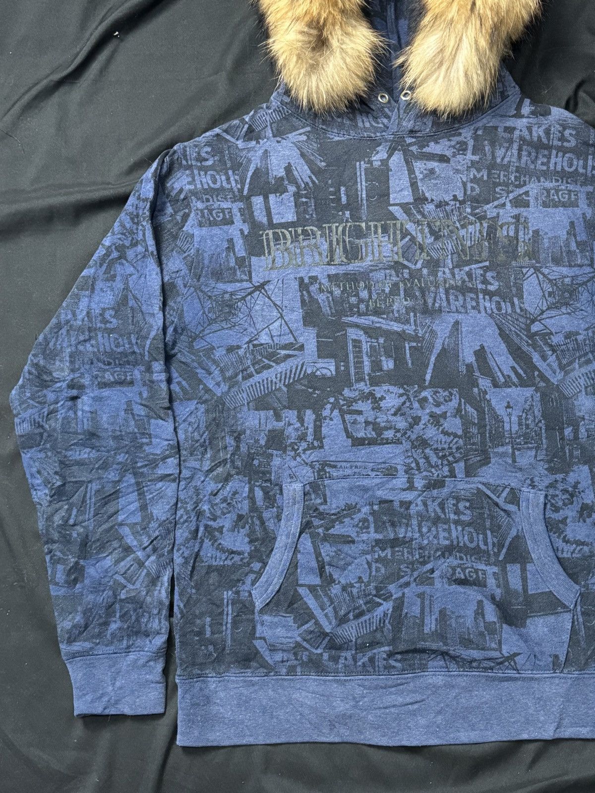 Hysteric Glamour × Japanese Brand × Le Grande Bleu (L.G.B.) FUR HOODIE BRIGHTNES FULL ART Size US M / EU 48-50 / 2 - 3 Thumbnail