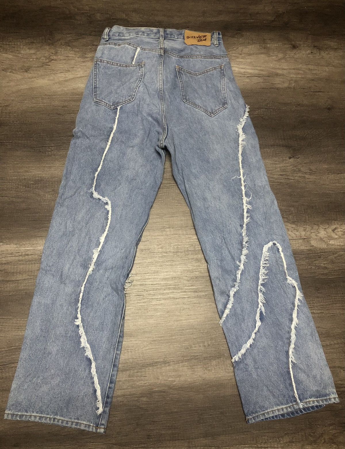 Japanese Brand W.W.G SILVER JAM JEANS UNISEX DESIGN Size US 28 / EU 44 - 11 Thumbnail