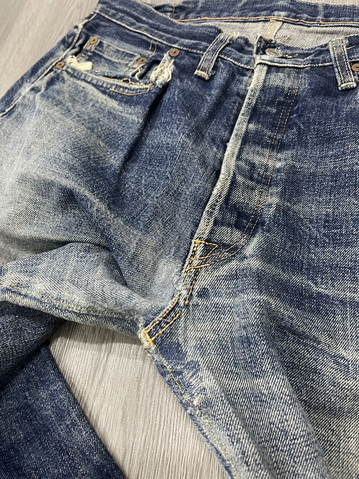 Denime × Japanese Brand Denime Japan Selvedges Distressed denim Size US 32 / EU 48 - 11 Thumbnail