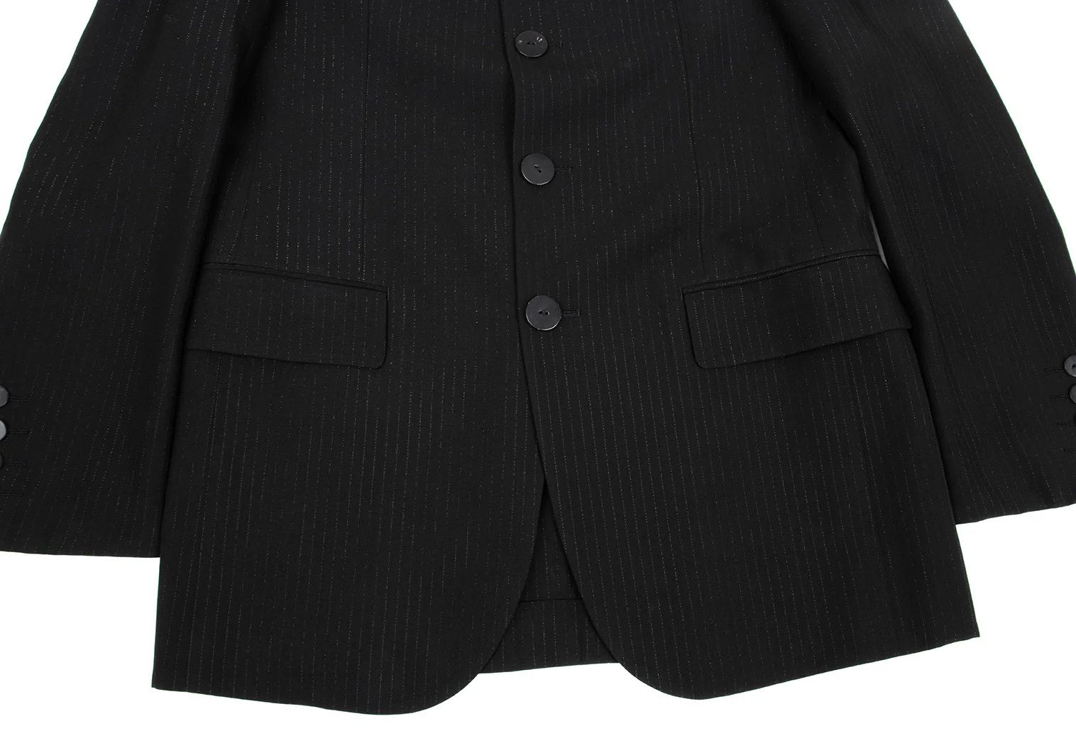 Jean Paul Gaultier Rayon Blend Lamé Stripe Jacket in Black Size 48 Size US M / EU 48-50 / 2 - 9 Thumbnail