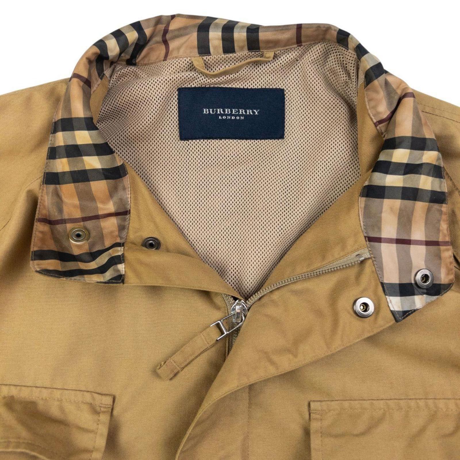 Burberry Vintage Burberry Zip Up Cargo Jacket Size XL Size US XL / EU 56 / 4 - 2 Thumbnail