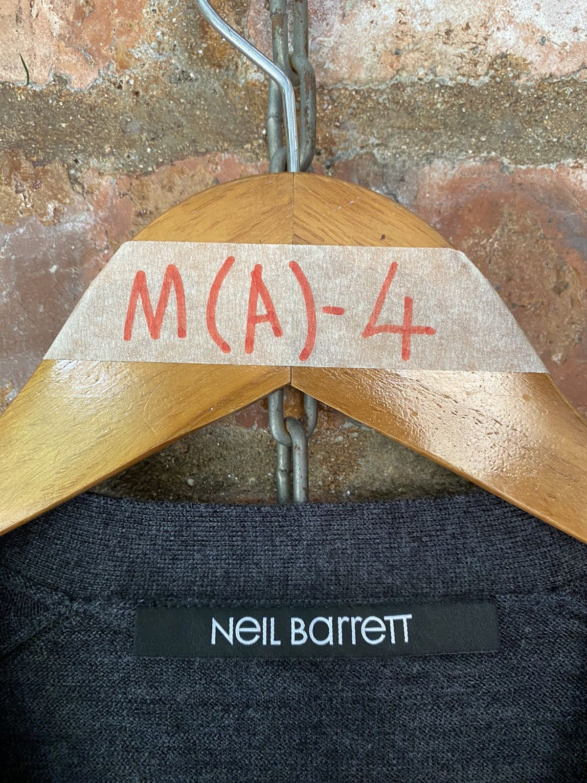 Japanese Brand × Neil Barrett 2000s Neil Barrett Iconic 3D lighting wool cardigan Size US M / EU 48-50 / 2 - 13 Thumbnail