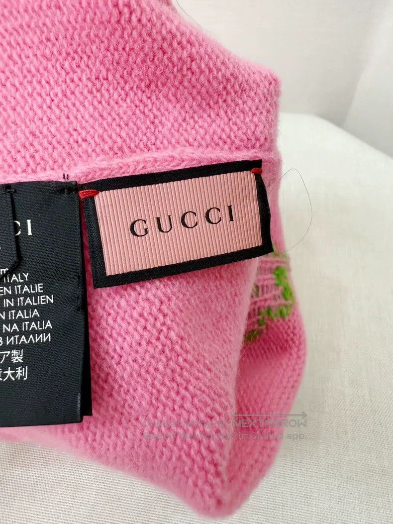 Other Gucci SizeM Pink knitted cold hat Size ONE SIZE - 3 Thumbnail