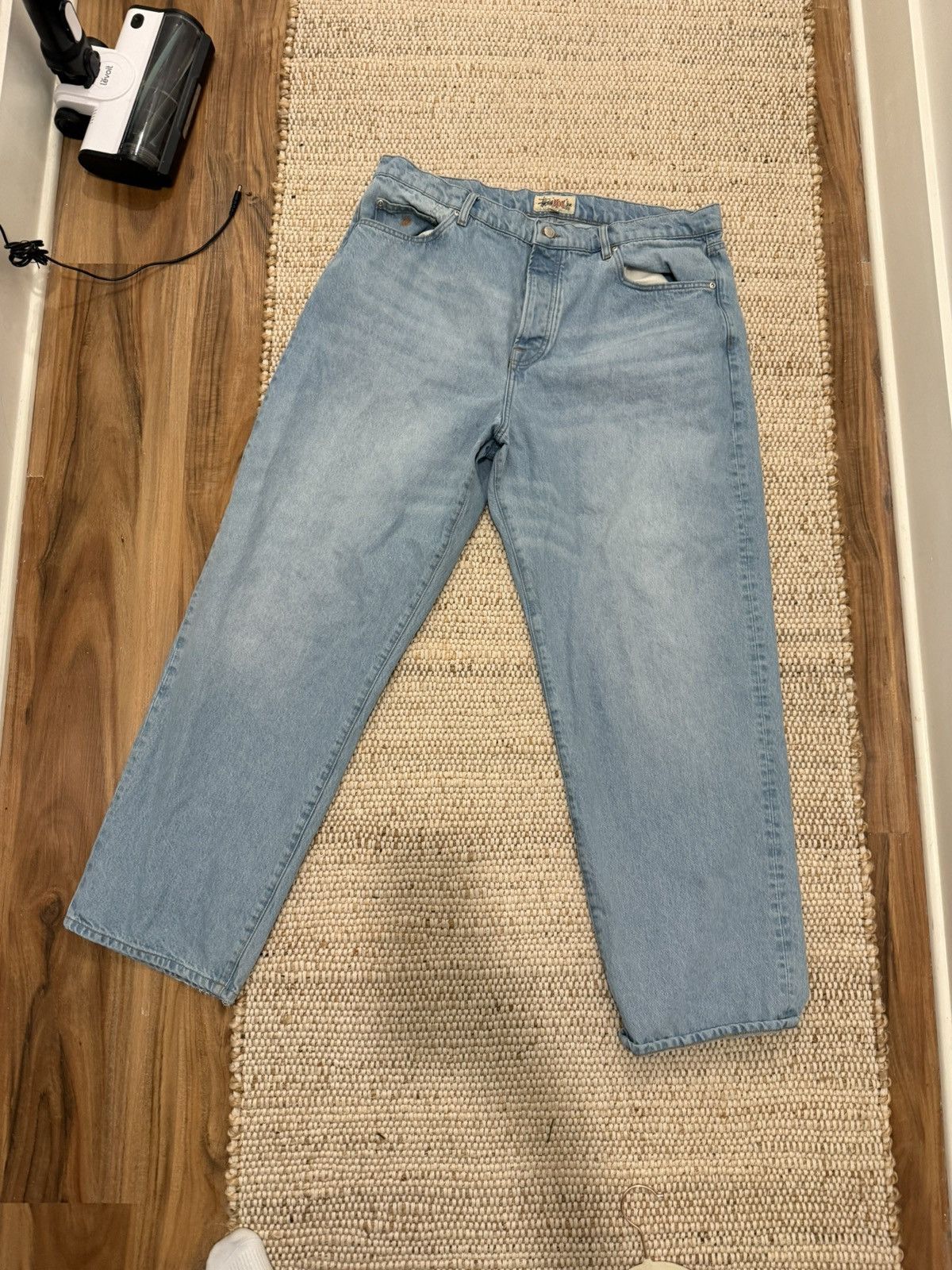 Stussy × NOMA BIG OL' JEAN \"Stone Wash\" Big Ol' Jean Denim – Washed Blue | Pants | Stüssy