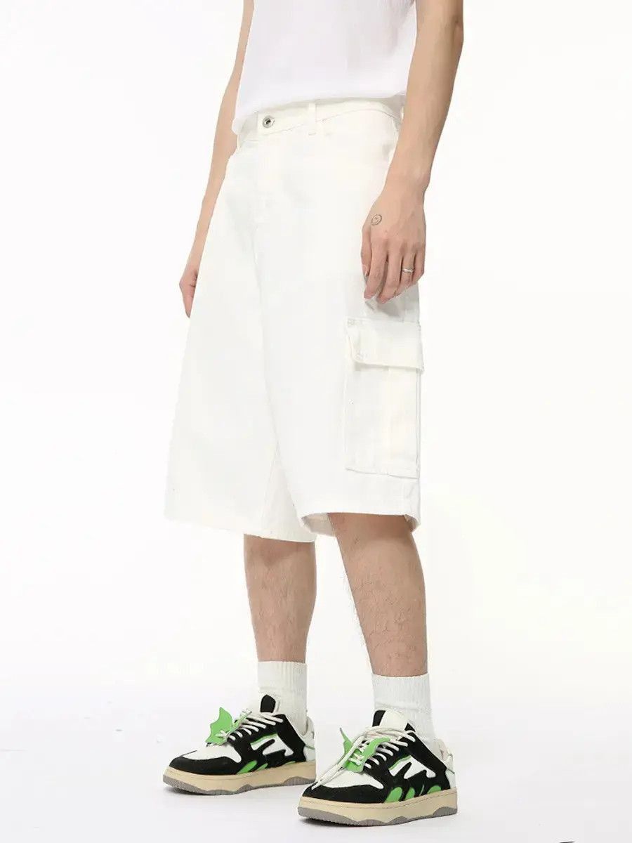 Japanese Brand Retro loose casual pocket denim shorts Size US 32 / EU 48 - 5 Thumbnail