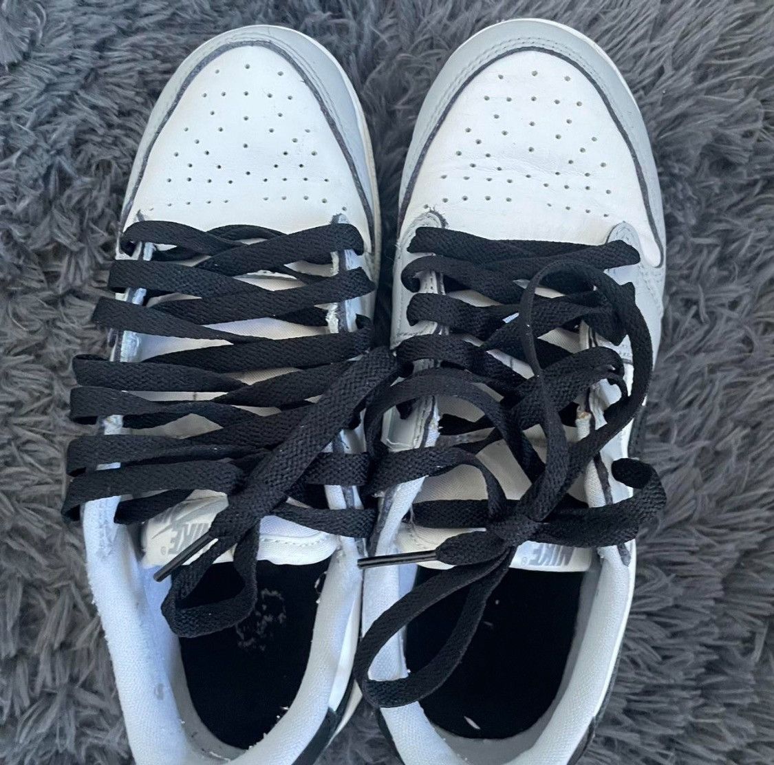 Jordan Brand Nike Air Jordan 1 Retro Low OG Barons Gray Black CZ0858-110 Size US 5 / EU 37 - 3 Thumbnail
