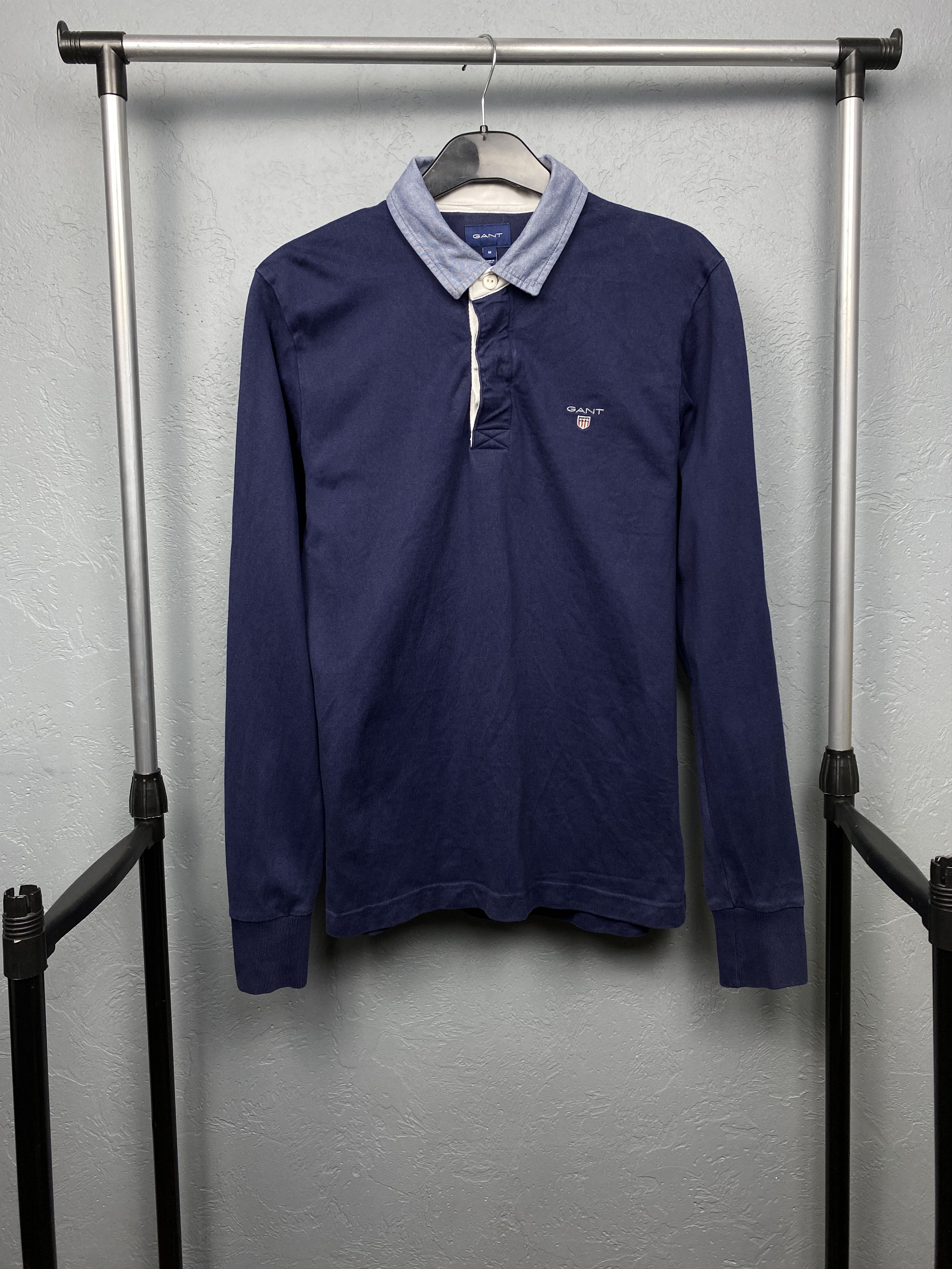 Gant × Vintage Gant Vintage Mens Rugby Long Sleeve Polo Shirt Size US M / EU 48-50 / 2 - 1 Thumbnail