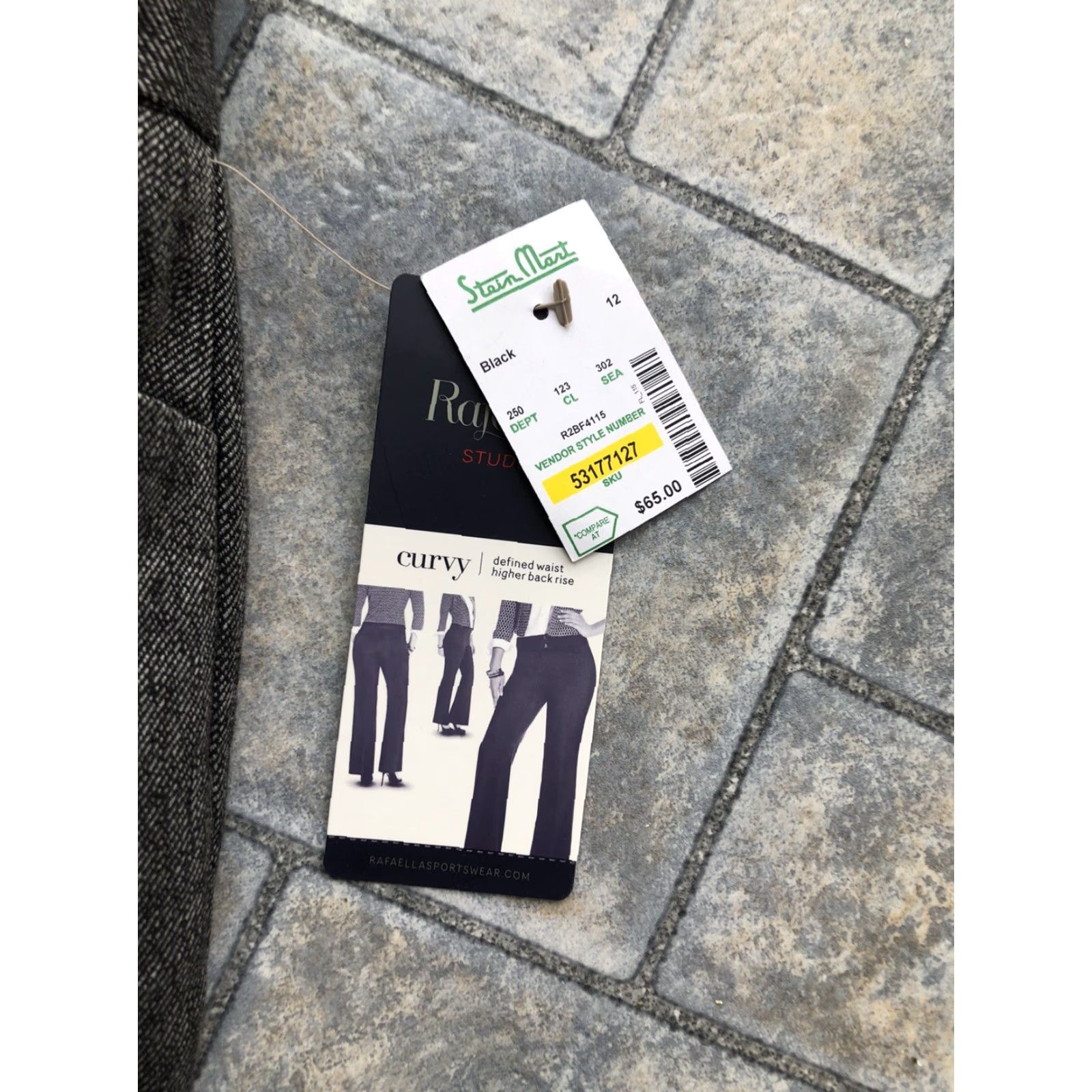 Vintage VINTAGE NWT New Rafaella Studio Pants Curvy Defined Waist Higher Back Rise Size 12 Black Size 34" / US 12 / IT 48 - 4 Thumbnail