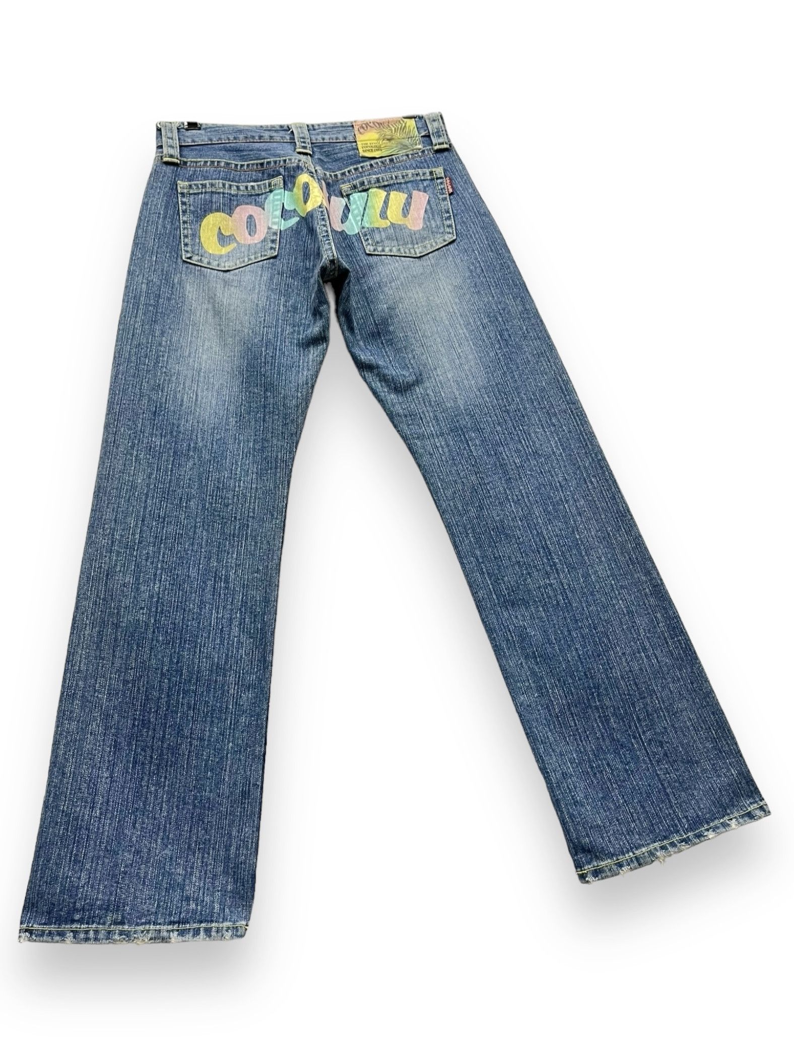 Japanese Brand × Vintage 🔥🌈 90’s COCOLULU Rainbow Spellout Denim Made In Japan💥 Size 29" - 8 Thumbnail
