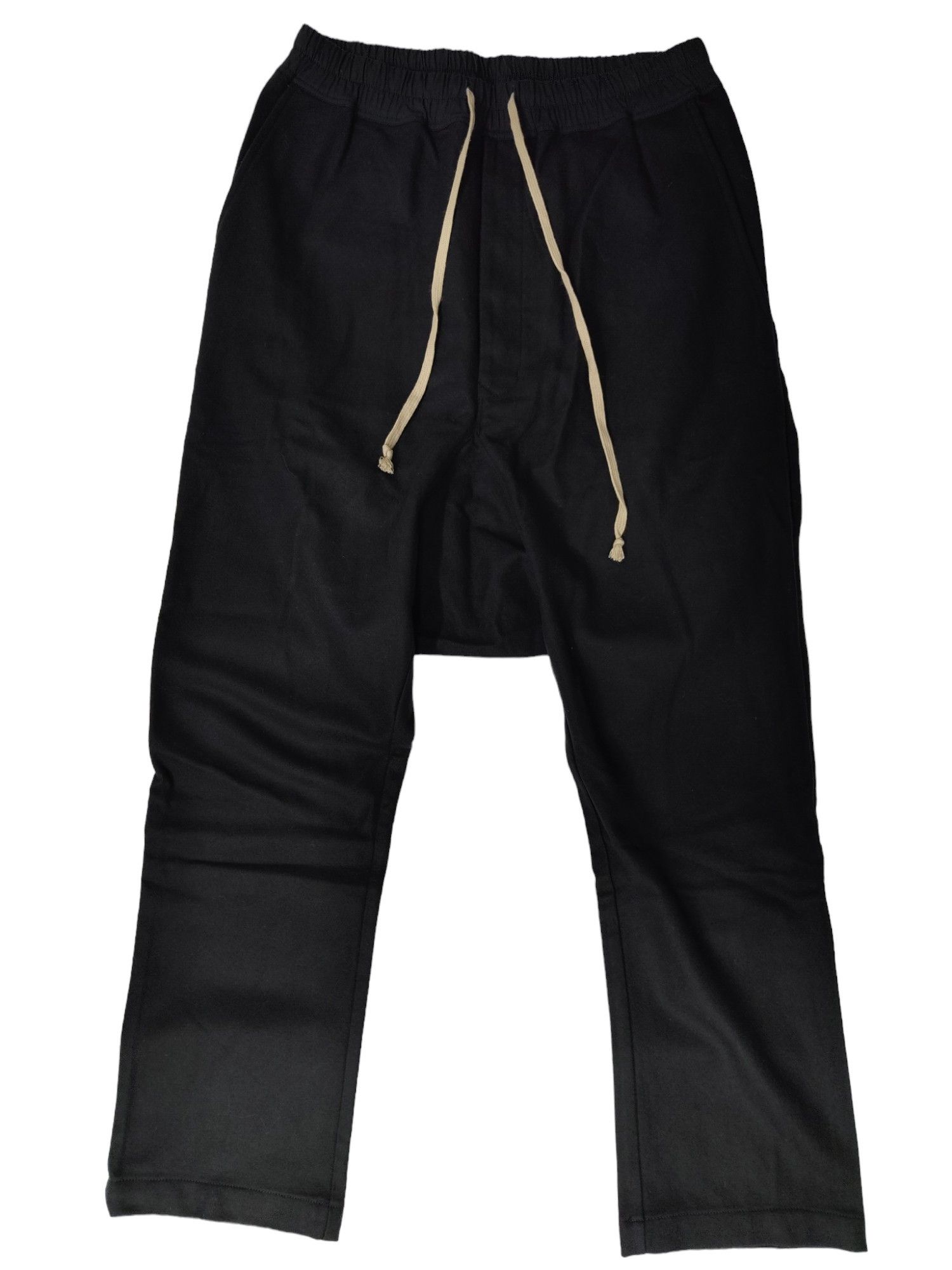 Rick Owens Black Wool Drawstring Pants Size US 34 / EU 50 - 1 Thumbnail