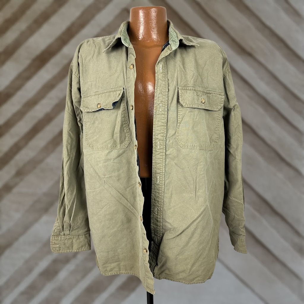 Vintage VINTAGE Native Habitat Planet Earth Shirt Jacket Men XL Barn Chore Button Up Outdoors Size US XL / EU 56 / 4 - 1 Thumbnail